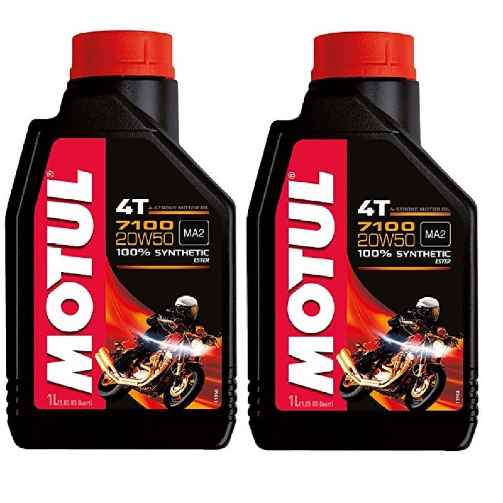 Aceite Sintetico Motul Motocicleta 7100 4T 20W50 2 Litros