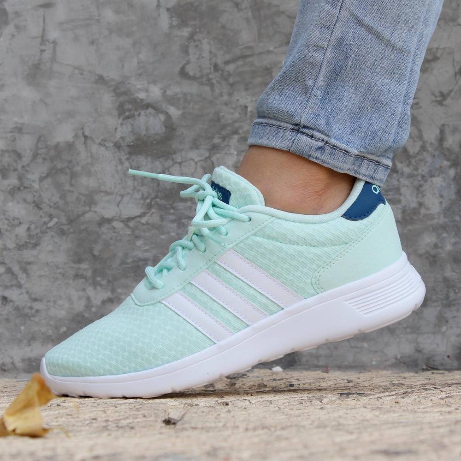 Tenis Adidas Lite Racer W - F34663 - Verde Pastel - Mujer