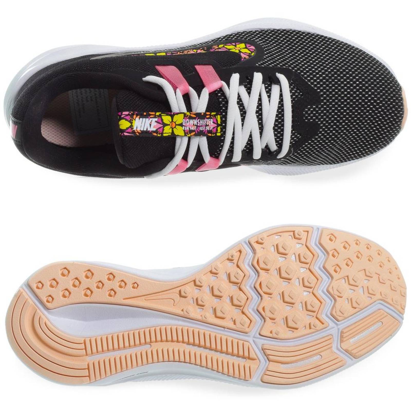 Tenis Nike Downshifter 9 SE - BQ9263001 - Negro - Mujer 