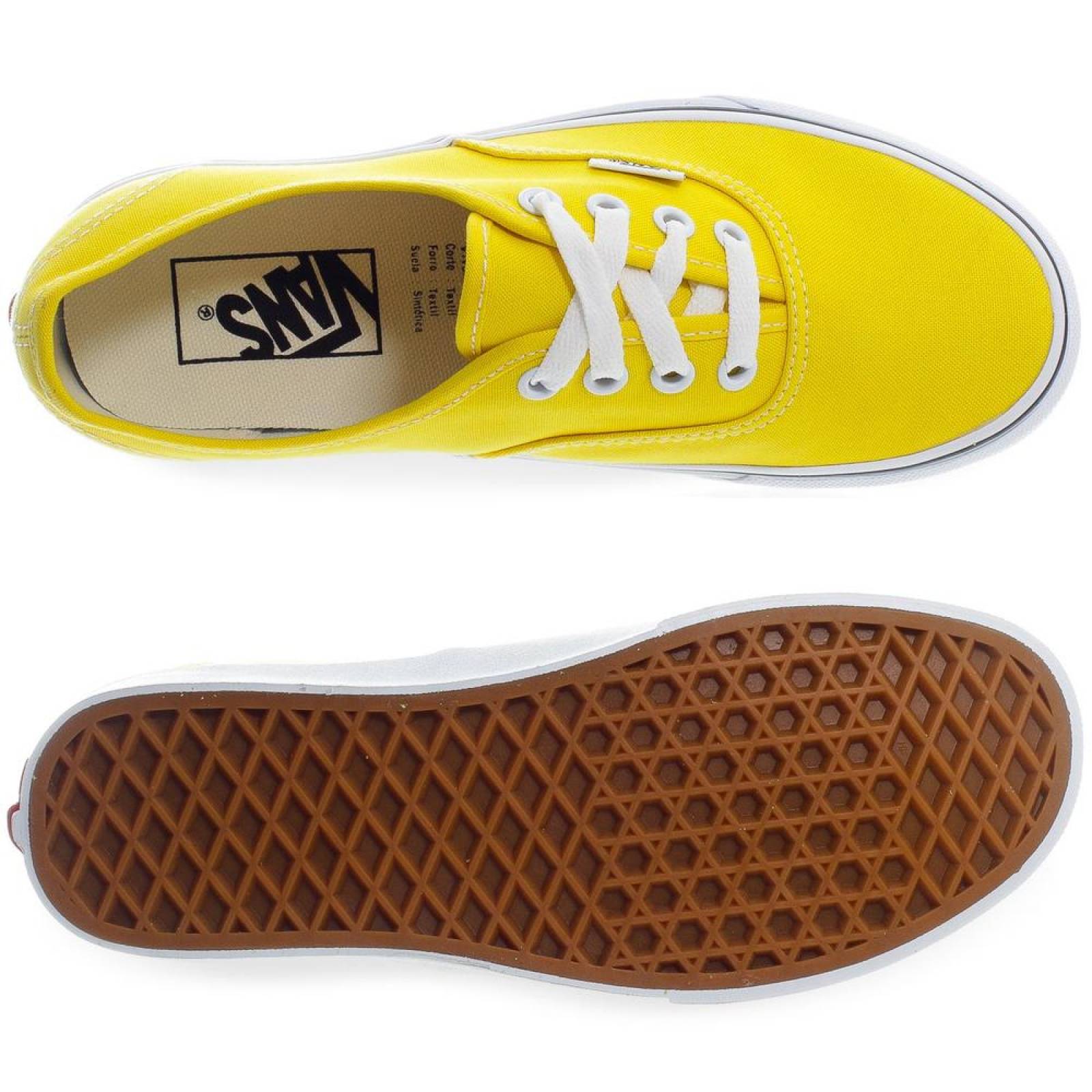 Tenis Vans Authentic - 2Z5IFSX - Amarillo - Mujer 