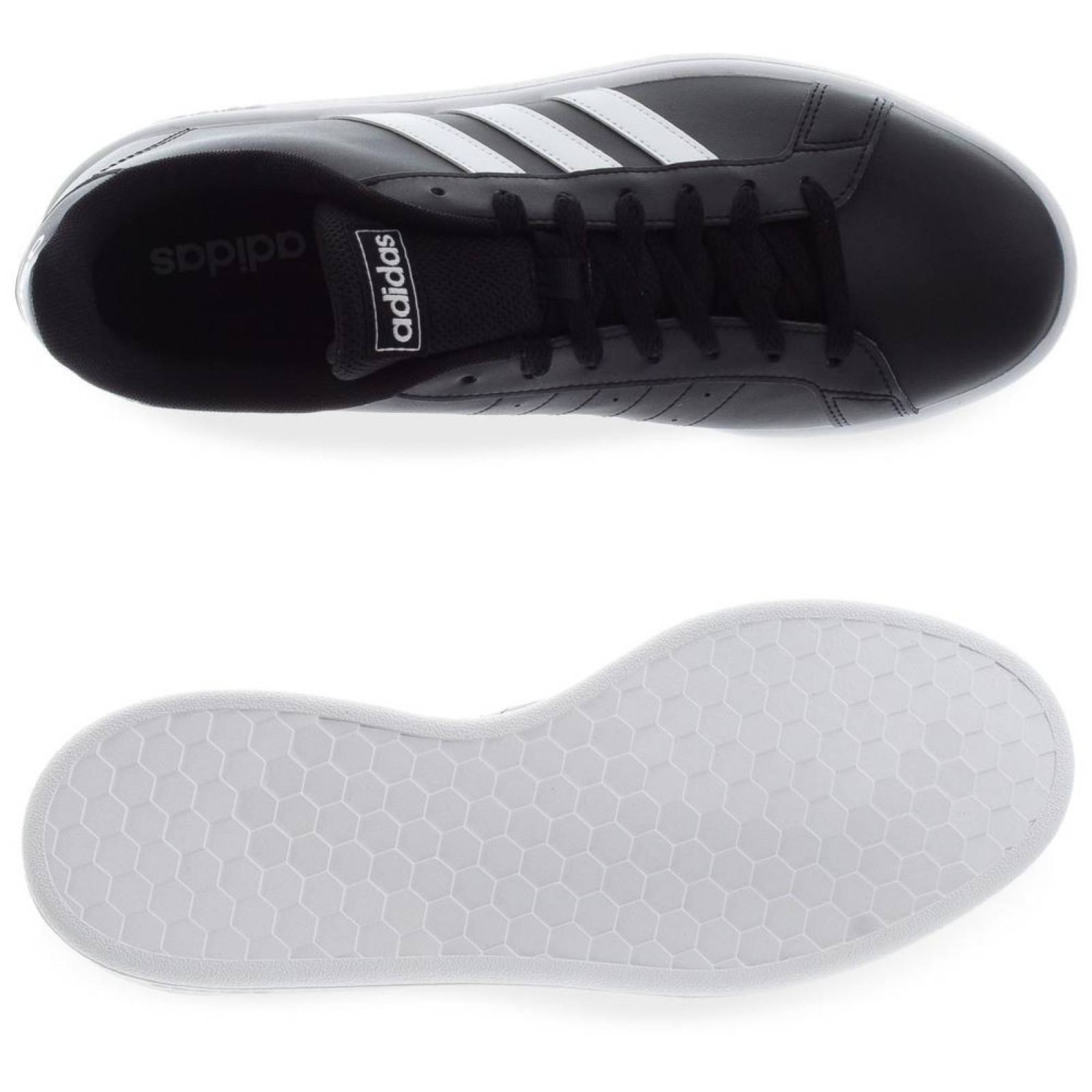 Tenis Adidas Grand Court Base - EE7900 - Negro - Hombre 