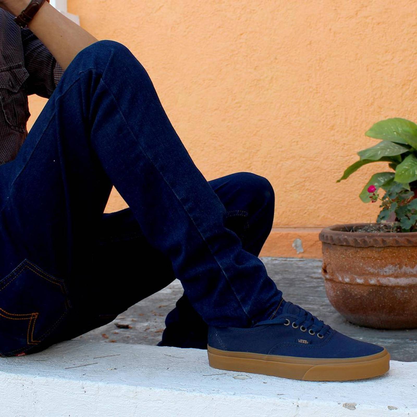 Tenis Vans Authentic - 38EMONY - Azul Marino - Hombre 
