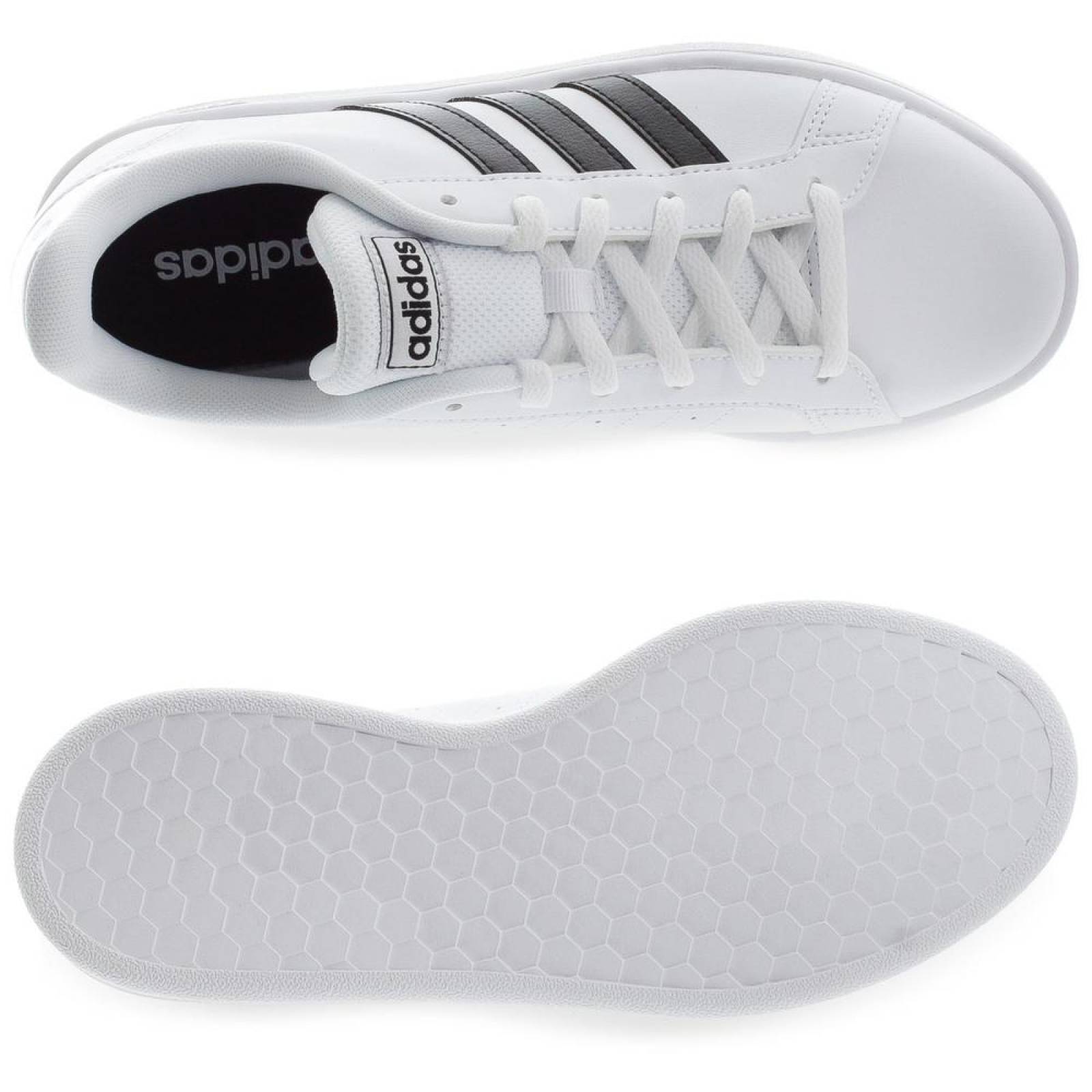 Tenis Adidas Grand Court Base - EE7968 - Blanco - Mujer 