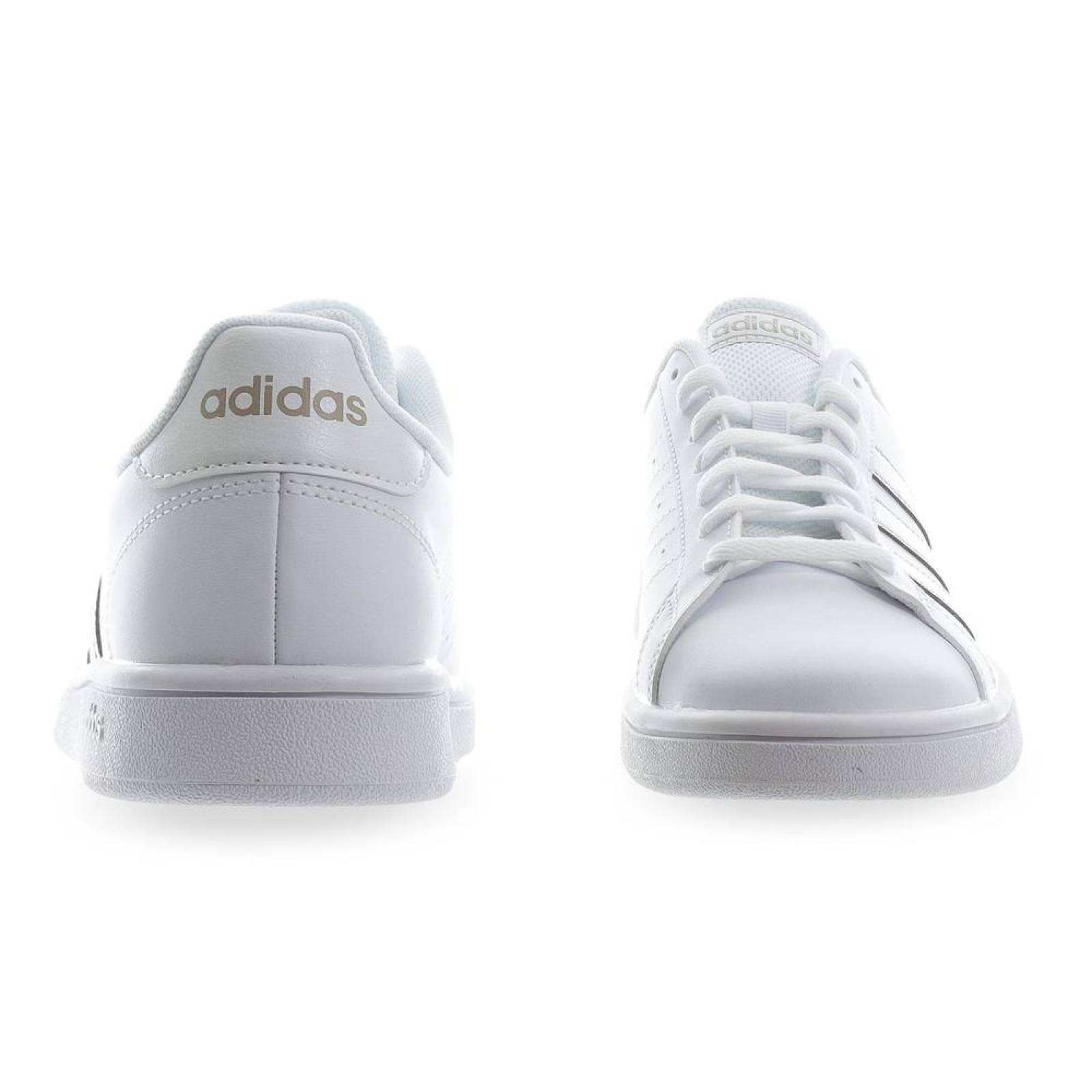 Tenis Adidas Grand Court Base - EE7874 - Blanco - Mujer