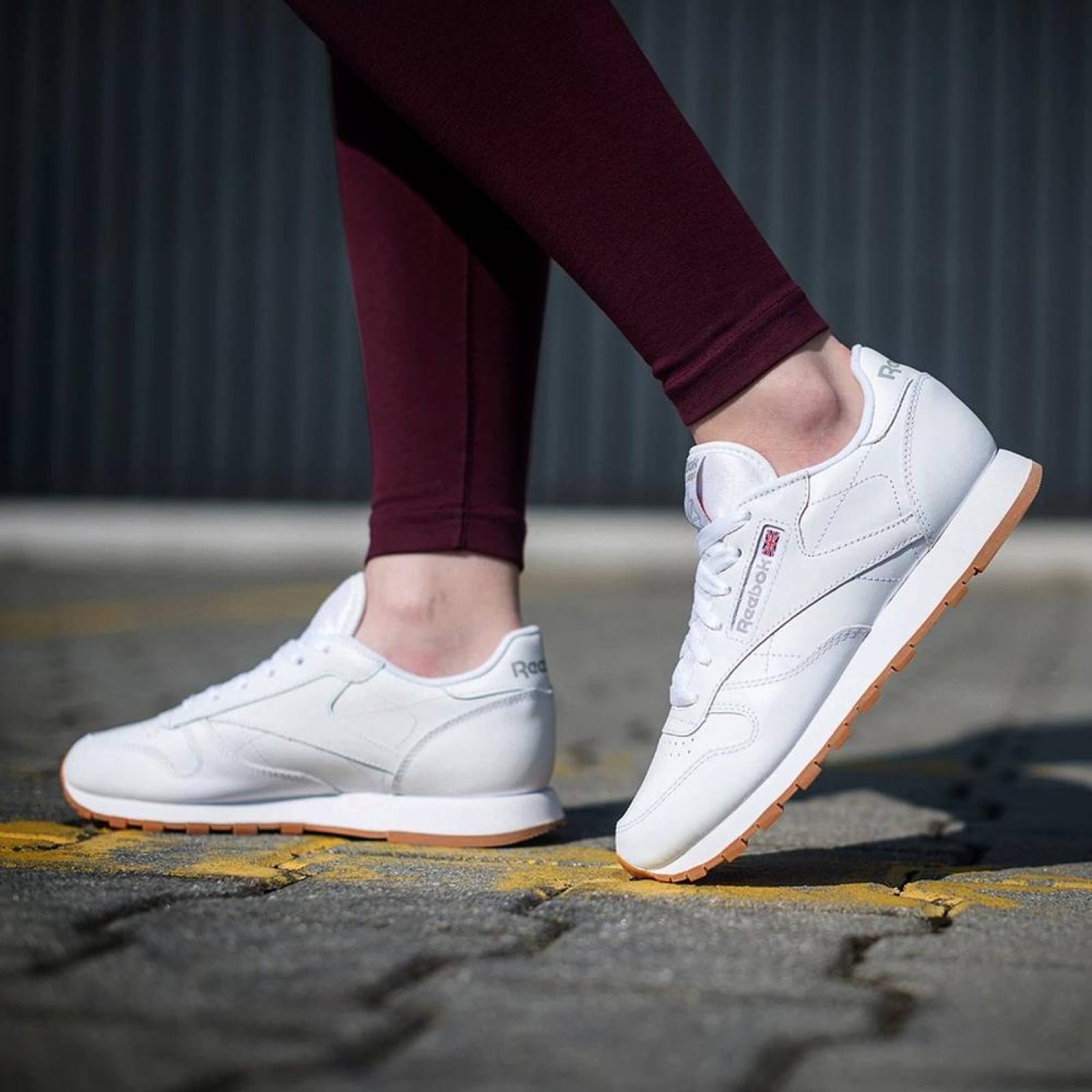 Tenis Reebok CL LTHR - 49803 - Blanco - Mujer 