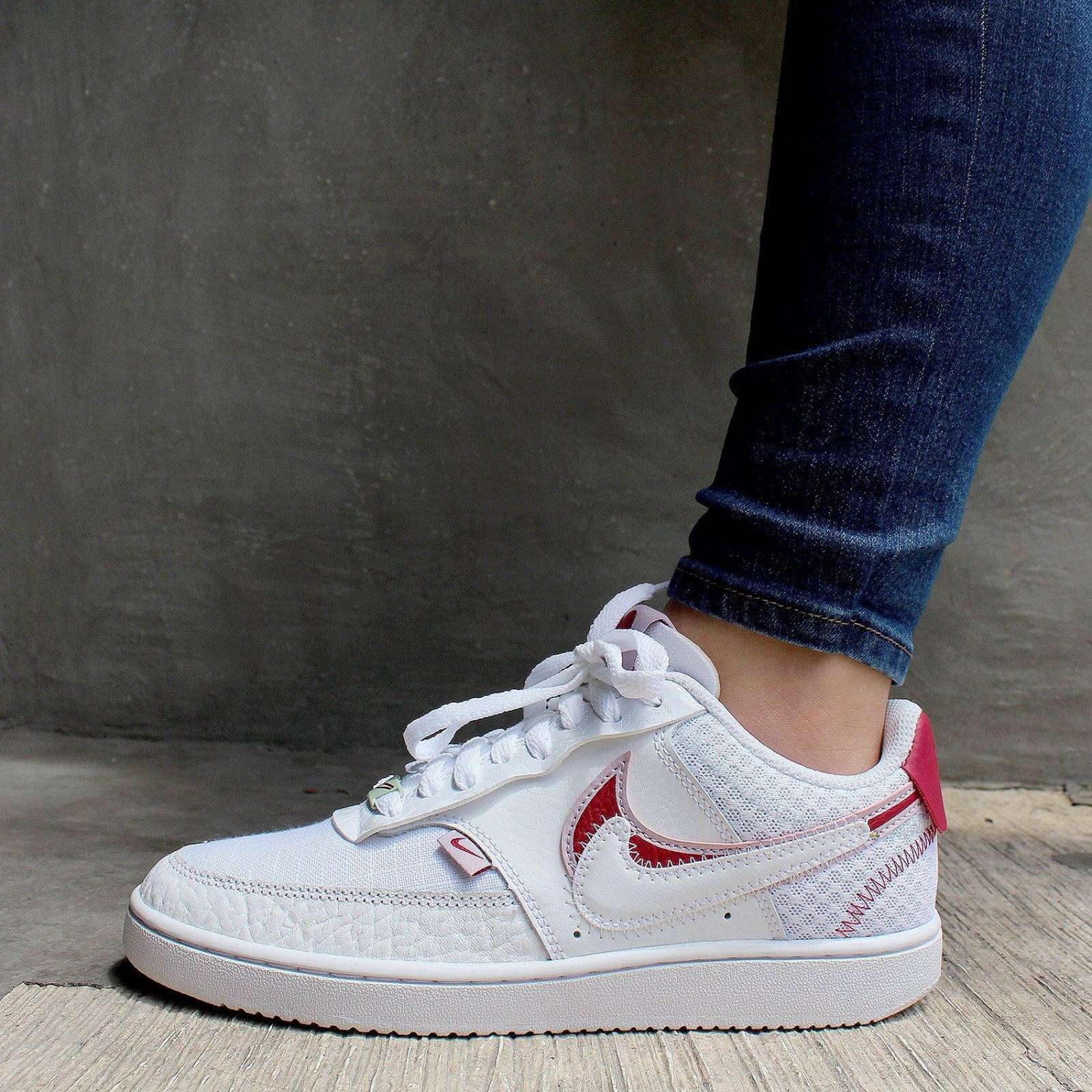 Tenis Nike Court Vision Low Premium - CI7827100 - Blanco - Mujer 