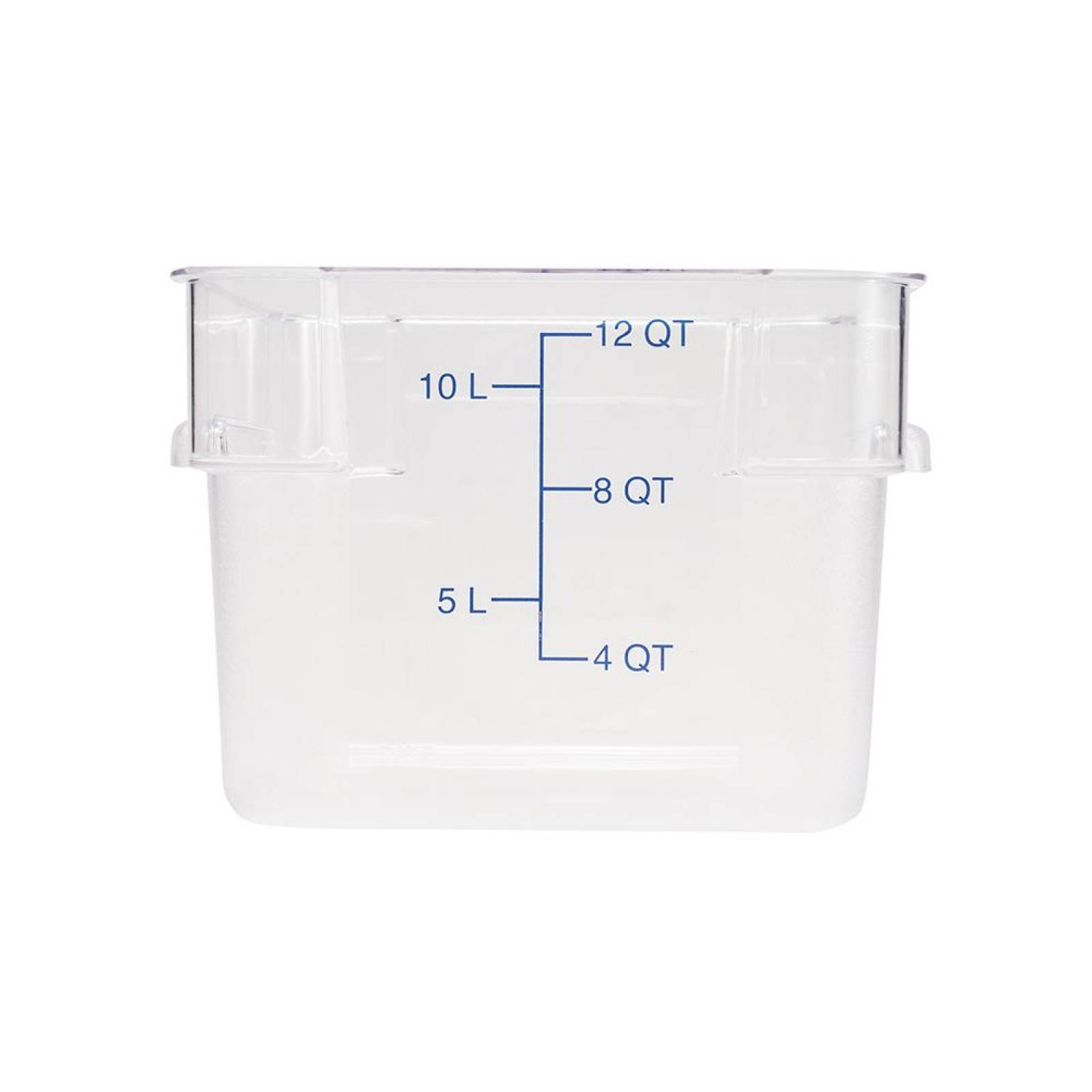 Contenedor Medidor Cuadrado De Policarbonato 11.4L - Carlisle Transparente