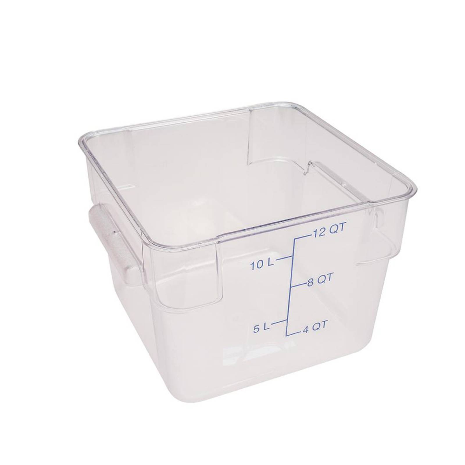 Contenedor Medidor Cuadrado De Policarbonato 11.4L - Carlisle Transparente