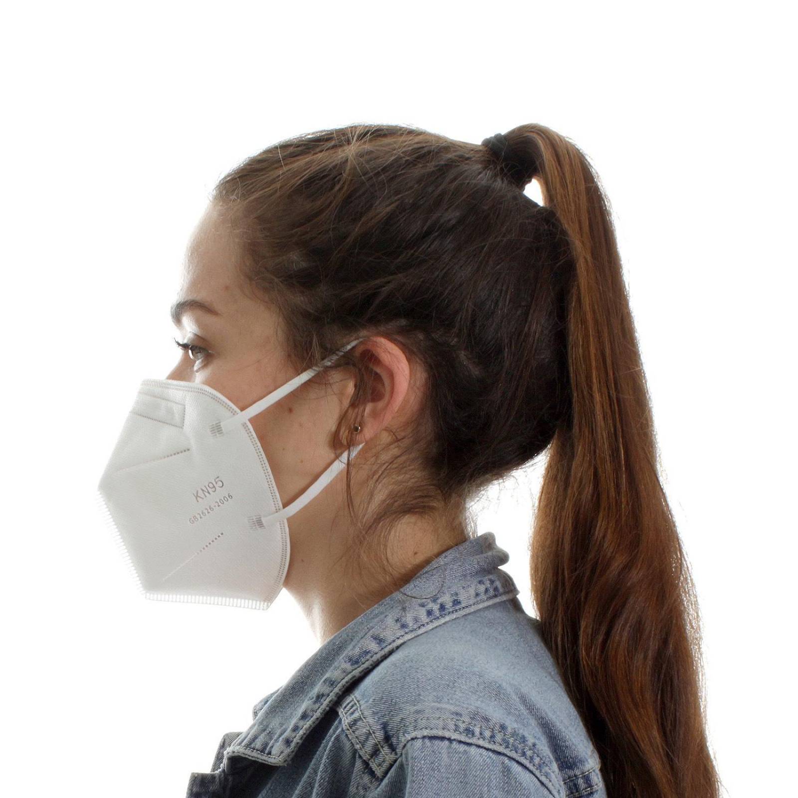 Cubrebocas KN95 Válvula Filtro 5 Capas FDA CE Certificado - 50 pzs 