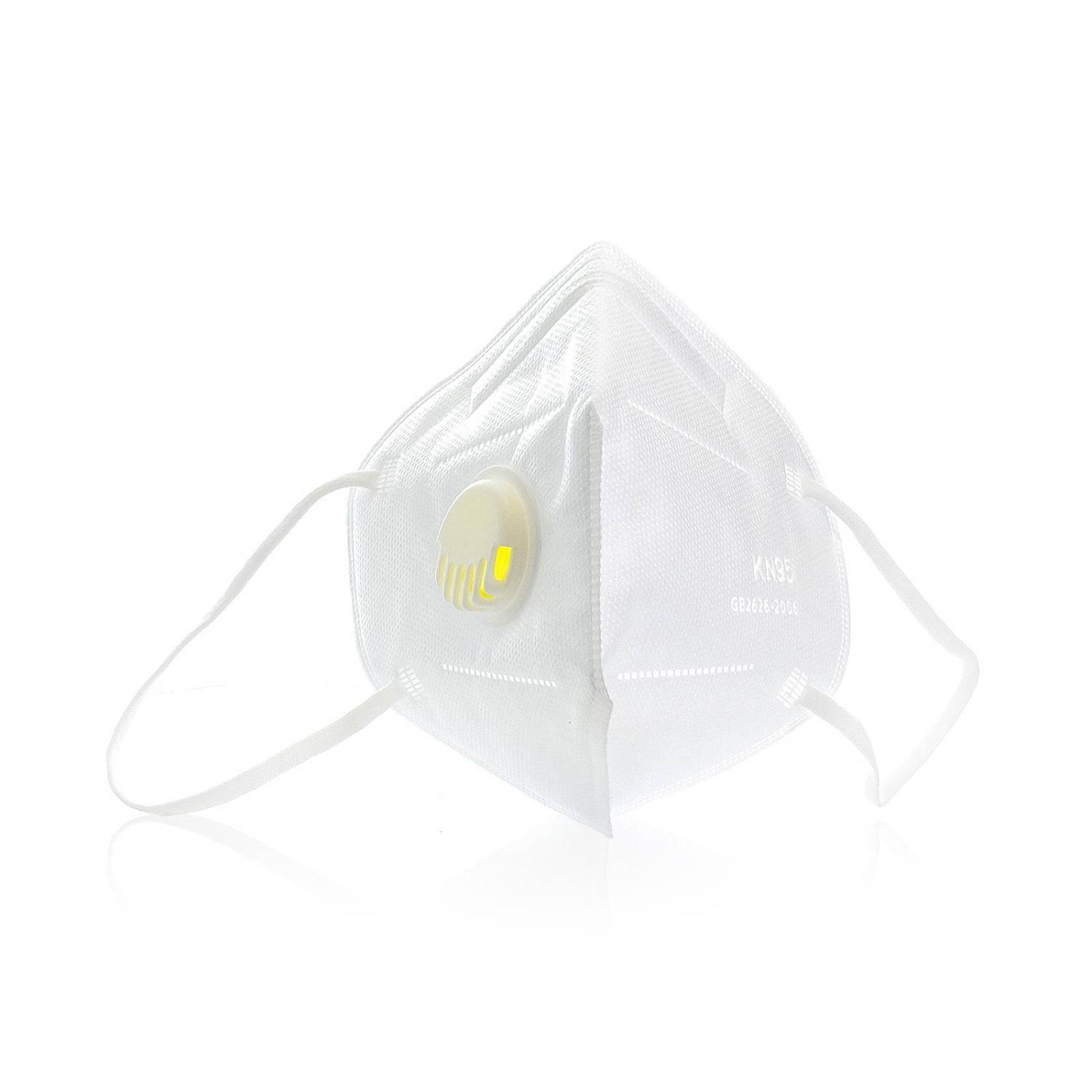 Cubrebocas KN95 Válvula Filtro 5 Capas FDA CE Certificado - 50 pzs 