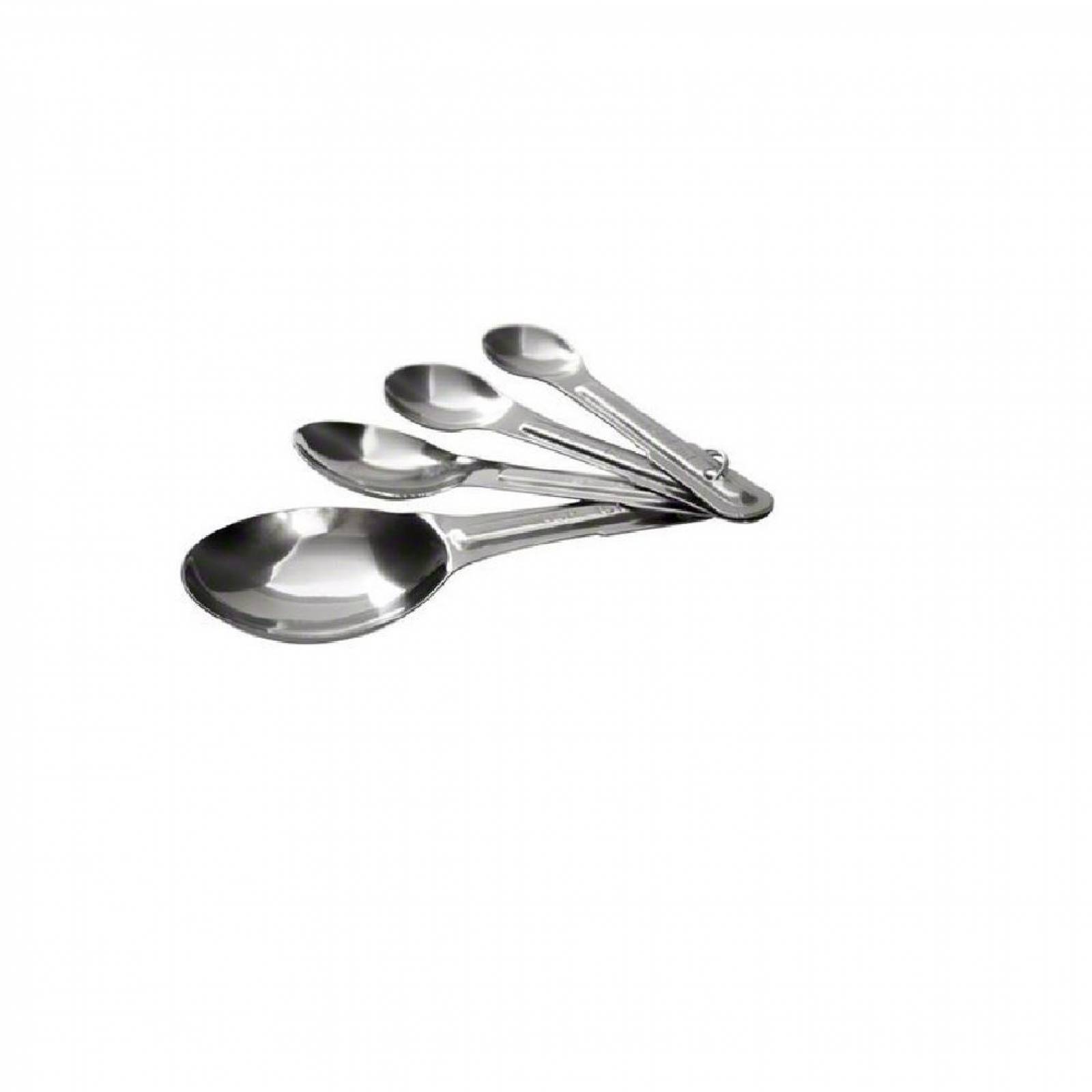 Cucharas Medidoras De Acero Reposteria Cocina Set X5