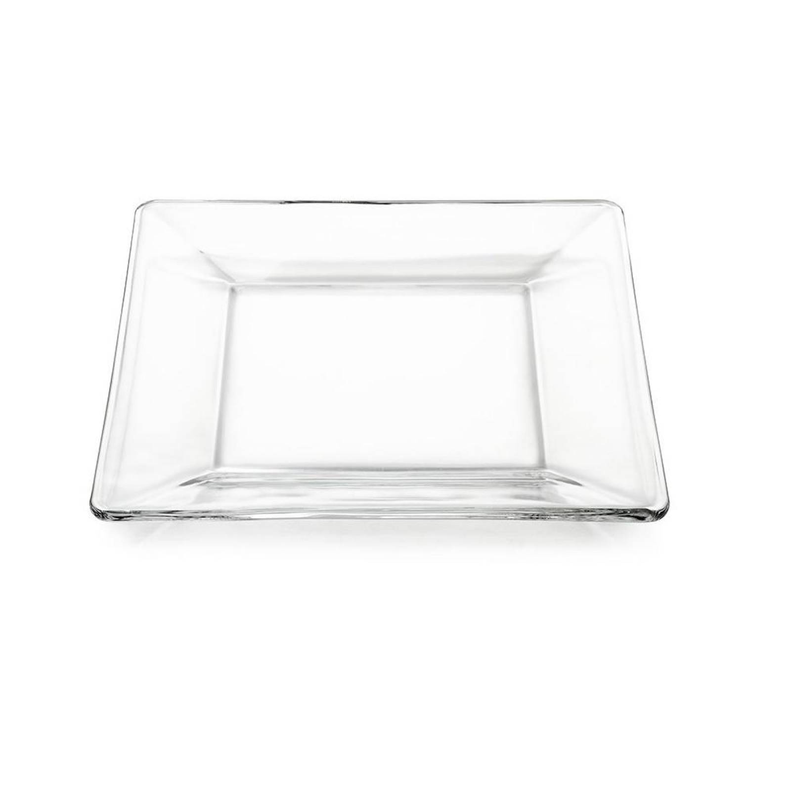 Plato Rectangular Cristal Tempo 24cm - 12 piezas - Crisa 