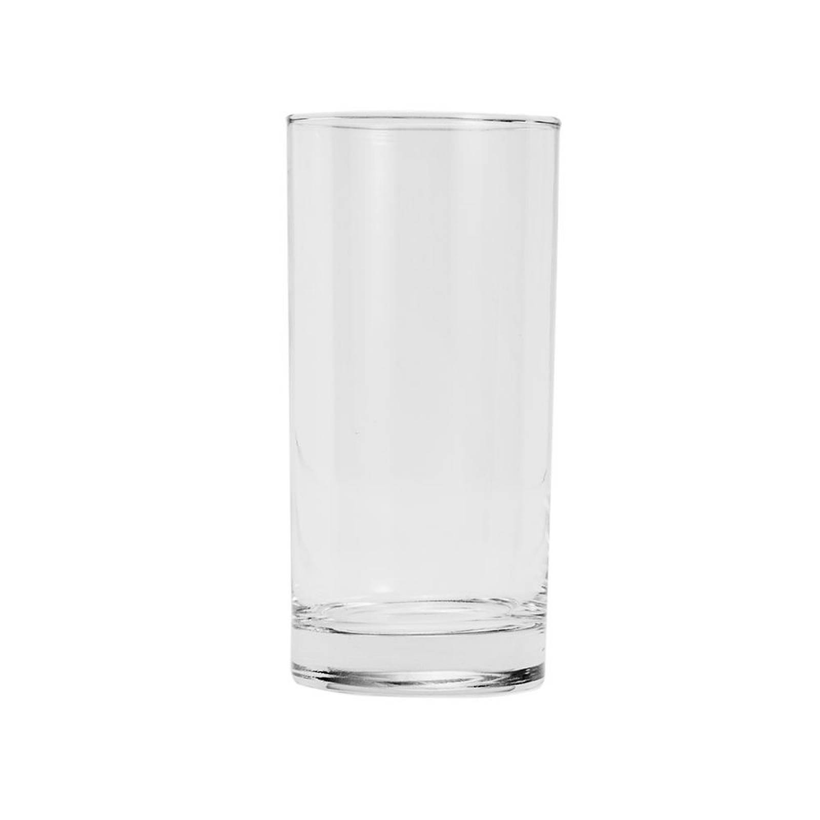 Vaso Liso de Cristal Fondo Grueso 310ml - 12 piezas - Crisa 