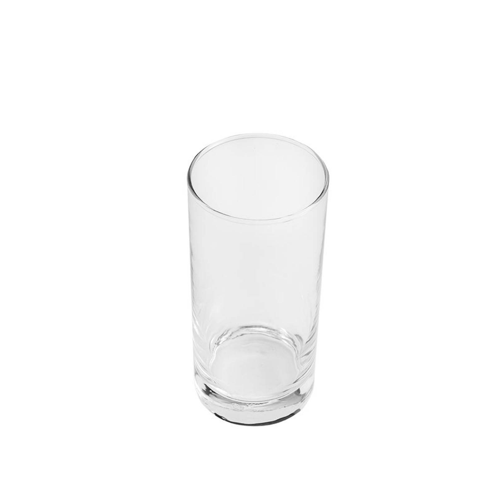 Vaso Liso de Cristal Fondo Grueso de 230ml - 12 piezas - Crisa 