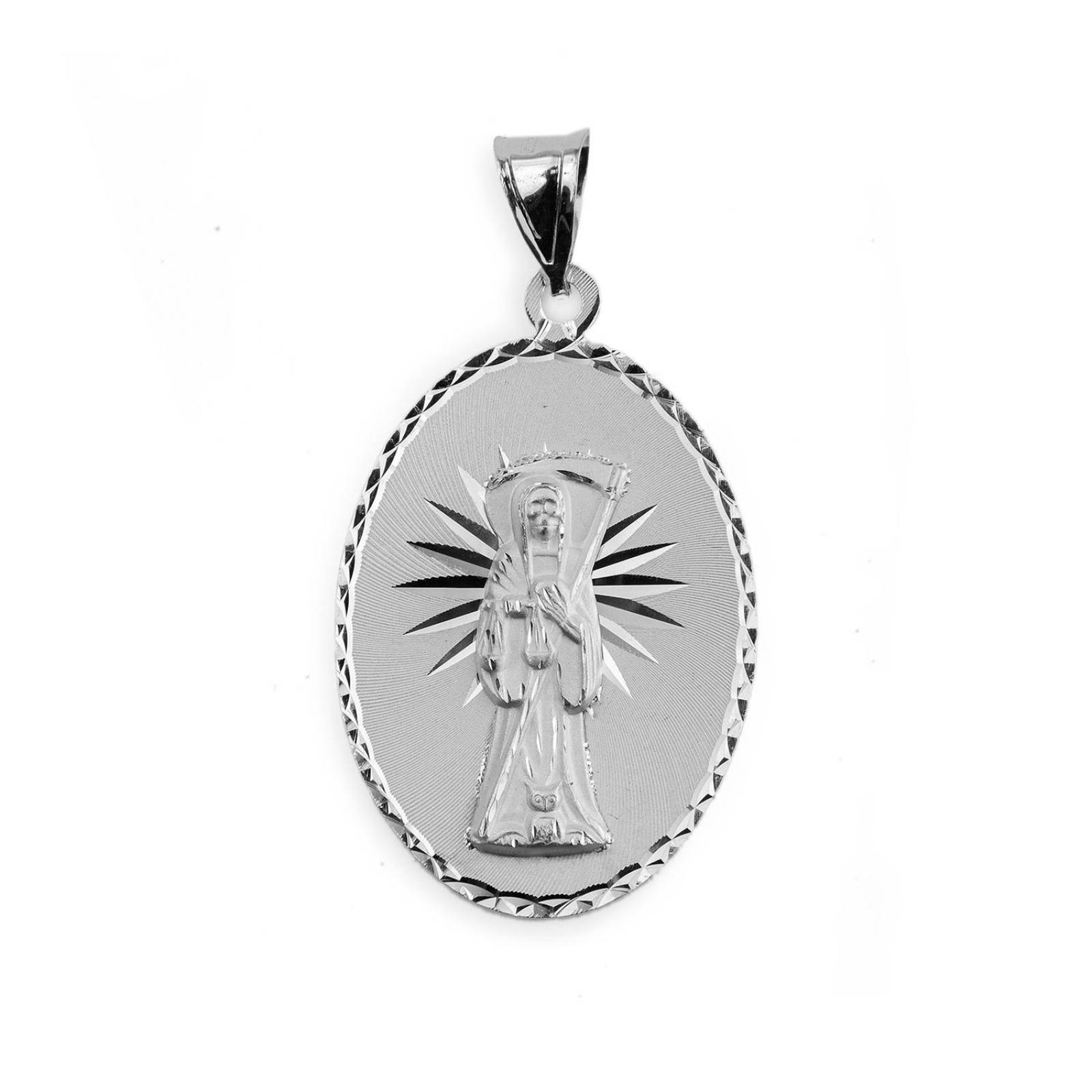 Medalla Dije Santa Muerte Plata .925 