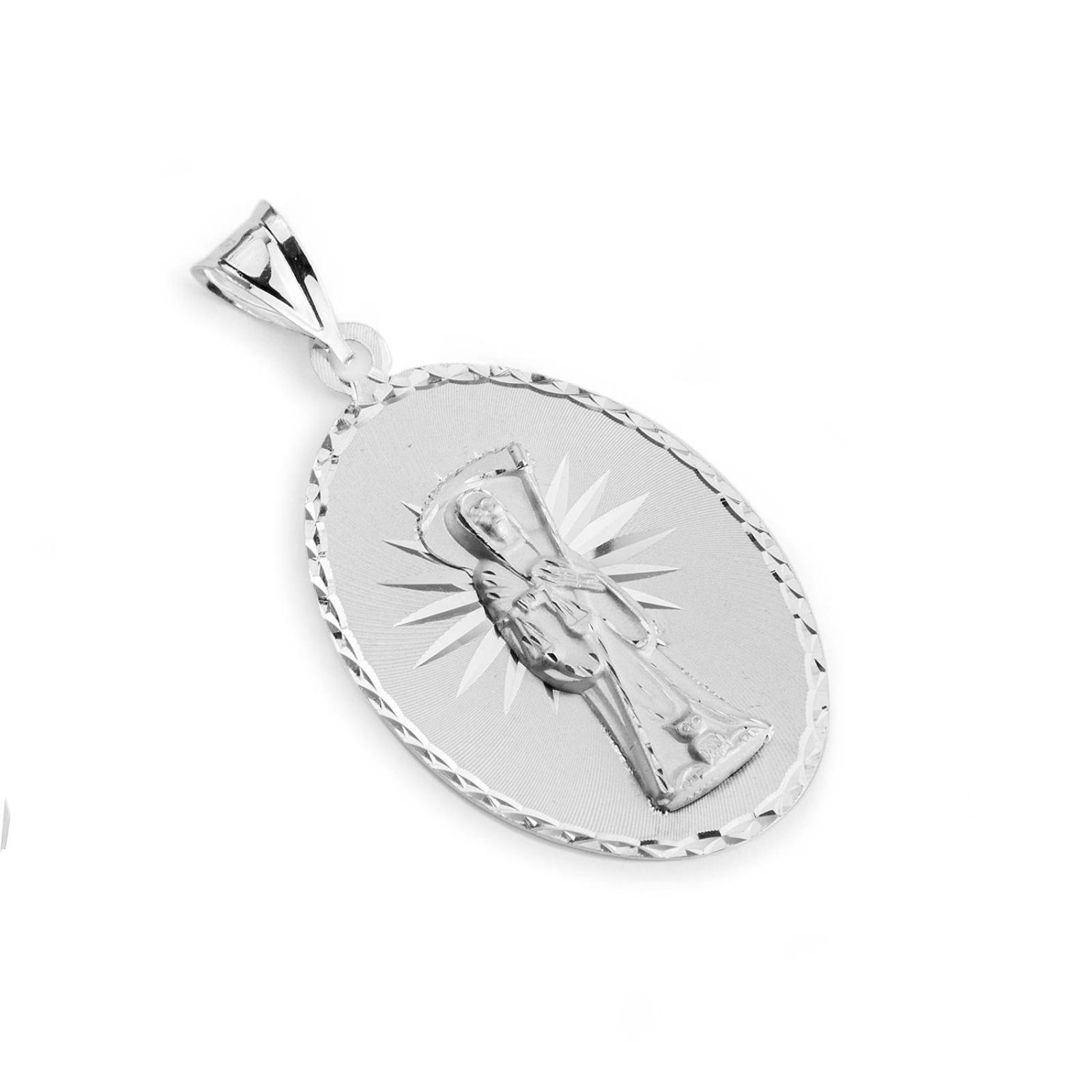 Medalla Dije Santa Muerte Plata .925 