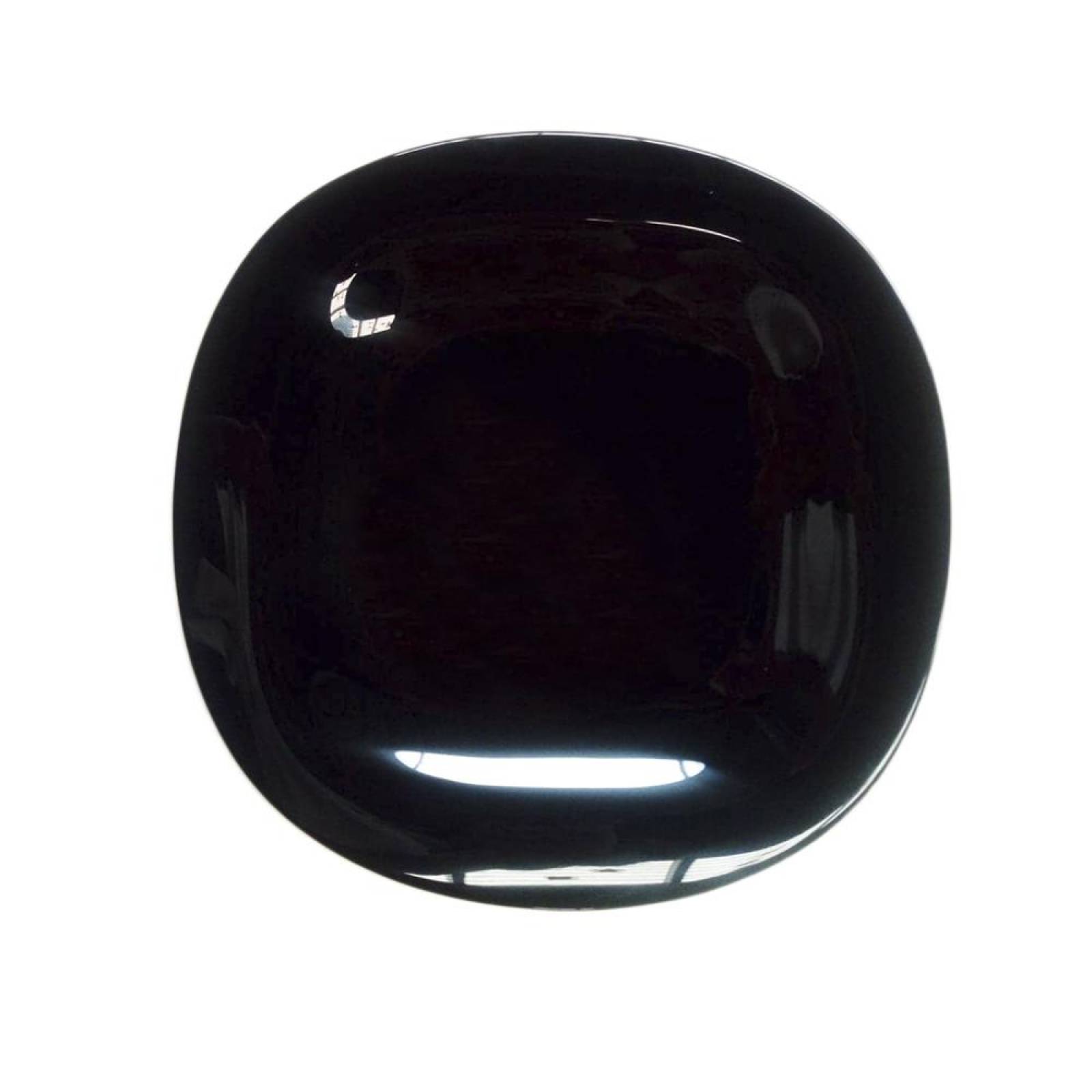 Plato Trinche Cuadrado Carine Opal Negro 27 Cm - Luminarc 