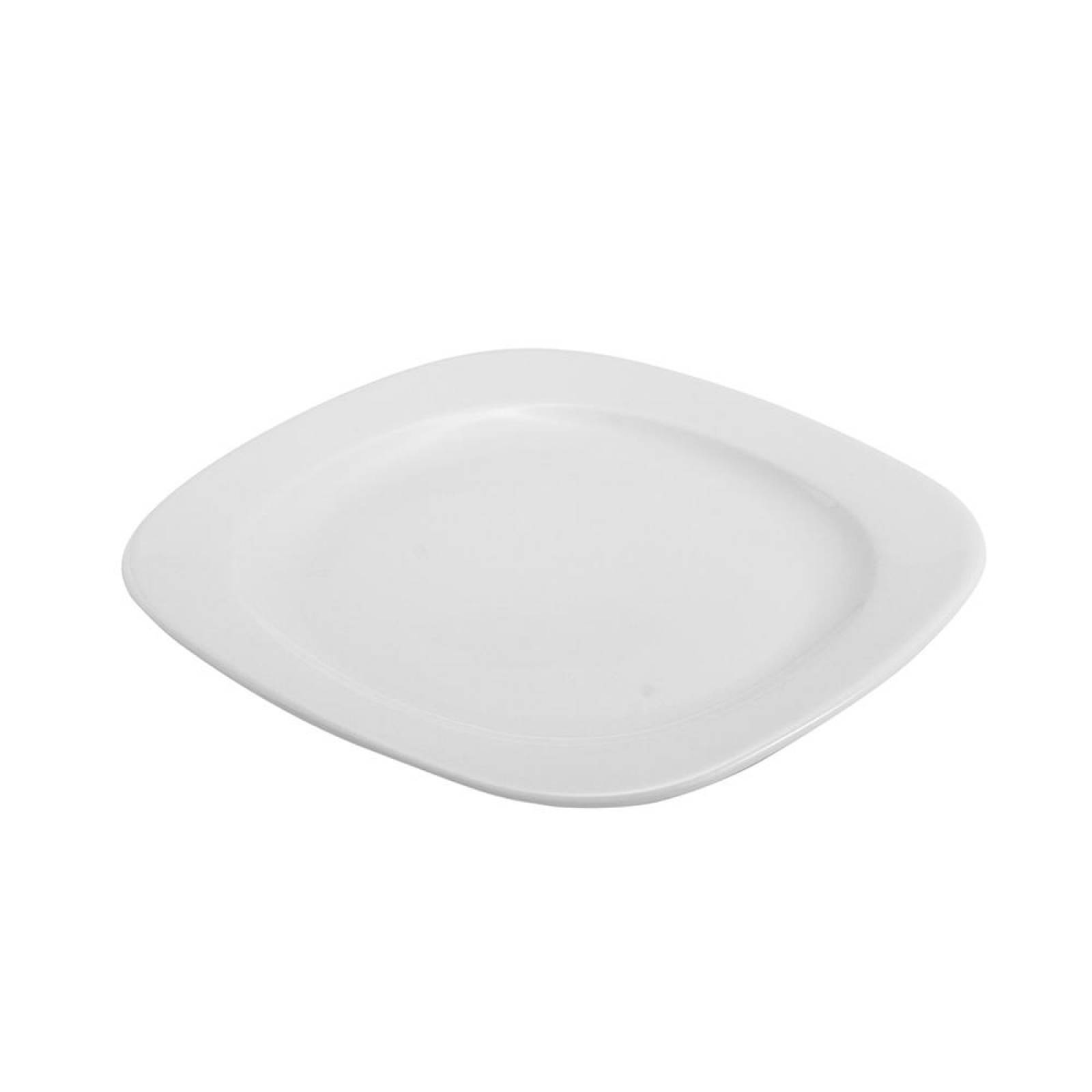 Plato Trinche Delta Cuadrado Porcelana 21cm - 12 piezas - MKM 