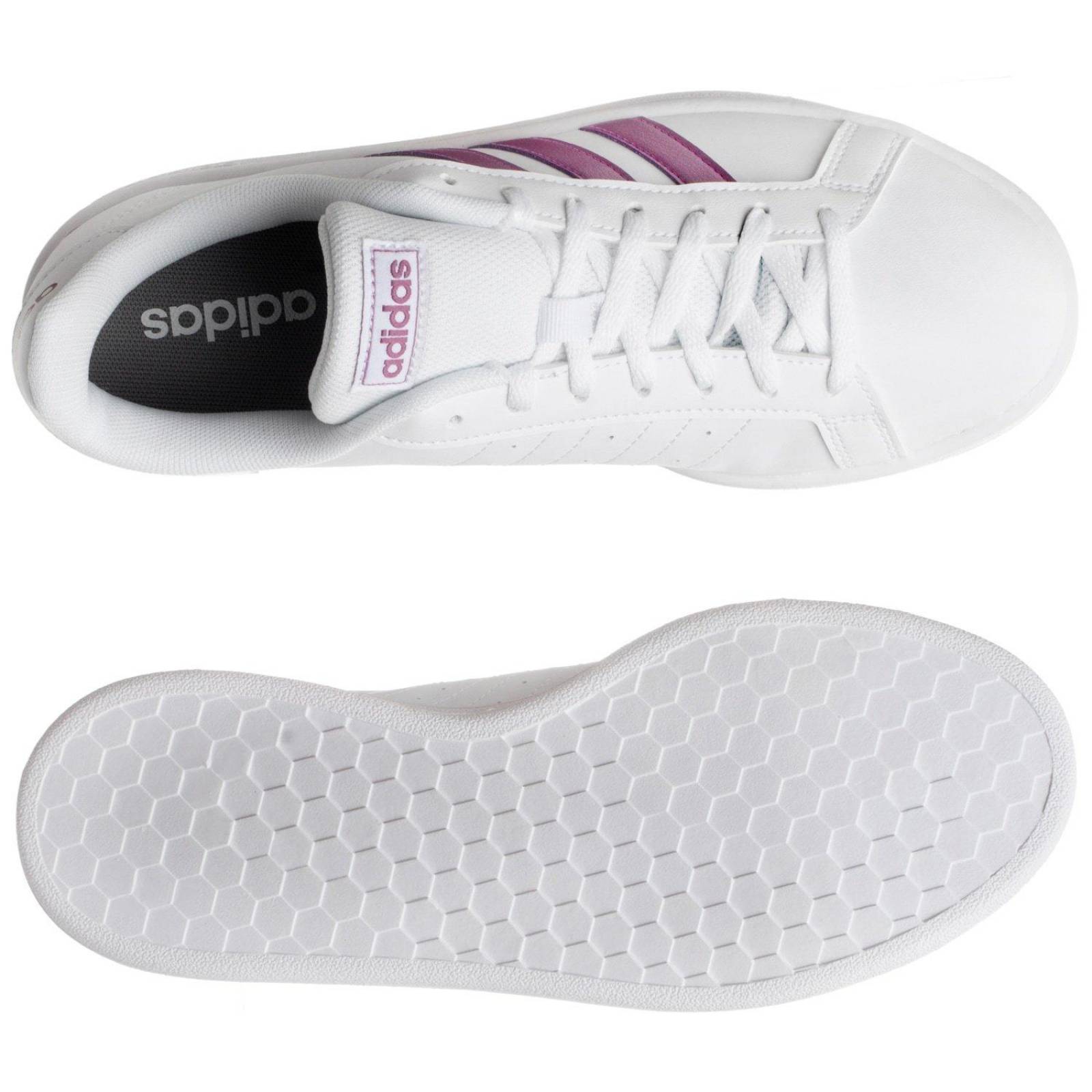 Tenis Adidas Grand Court Base - FW0810 - Blanco - Mujer 