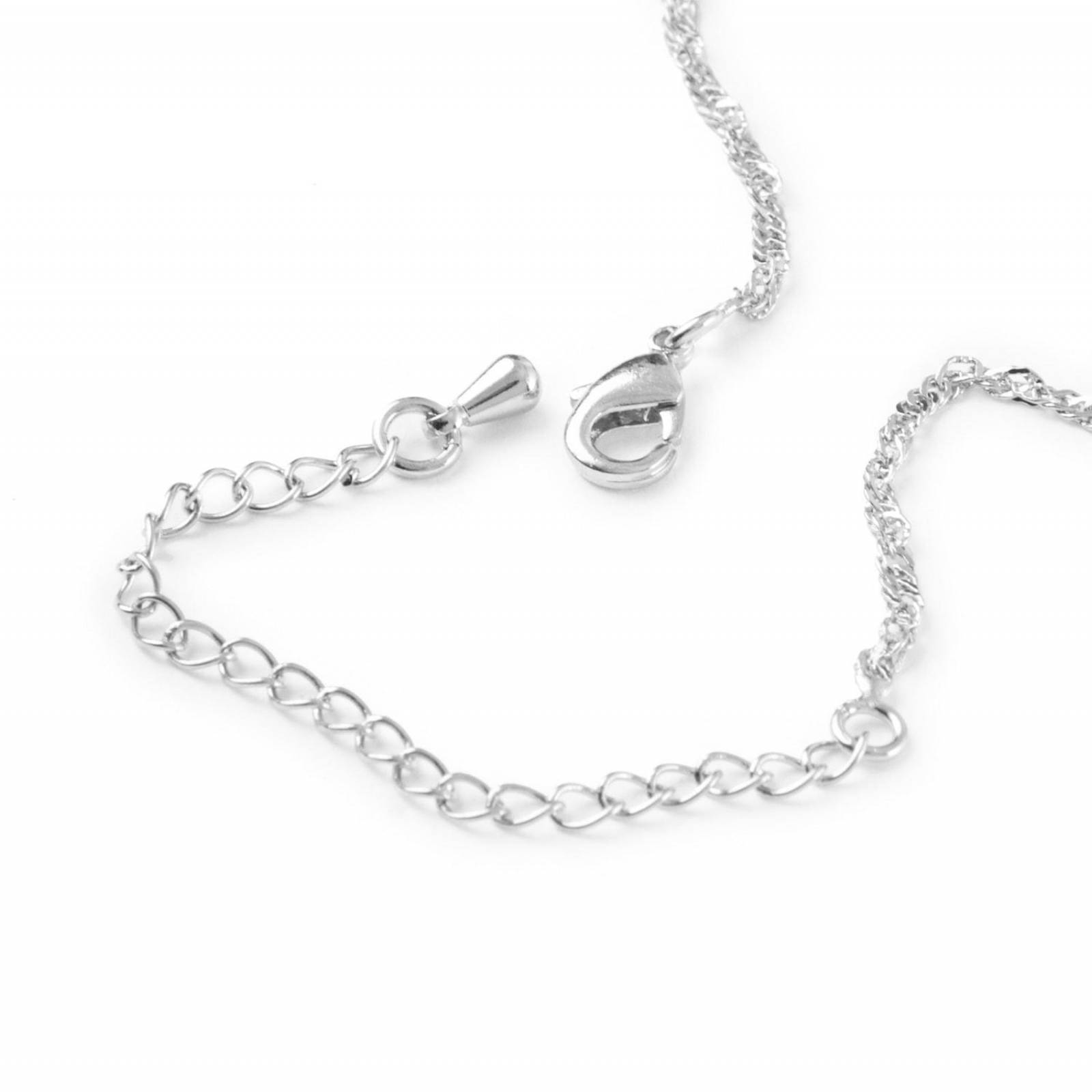 Dije Inicial / Letra W Zirconias Plata .925 + Cadena Regalo 