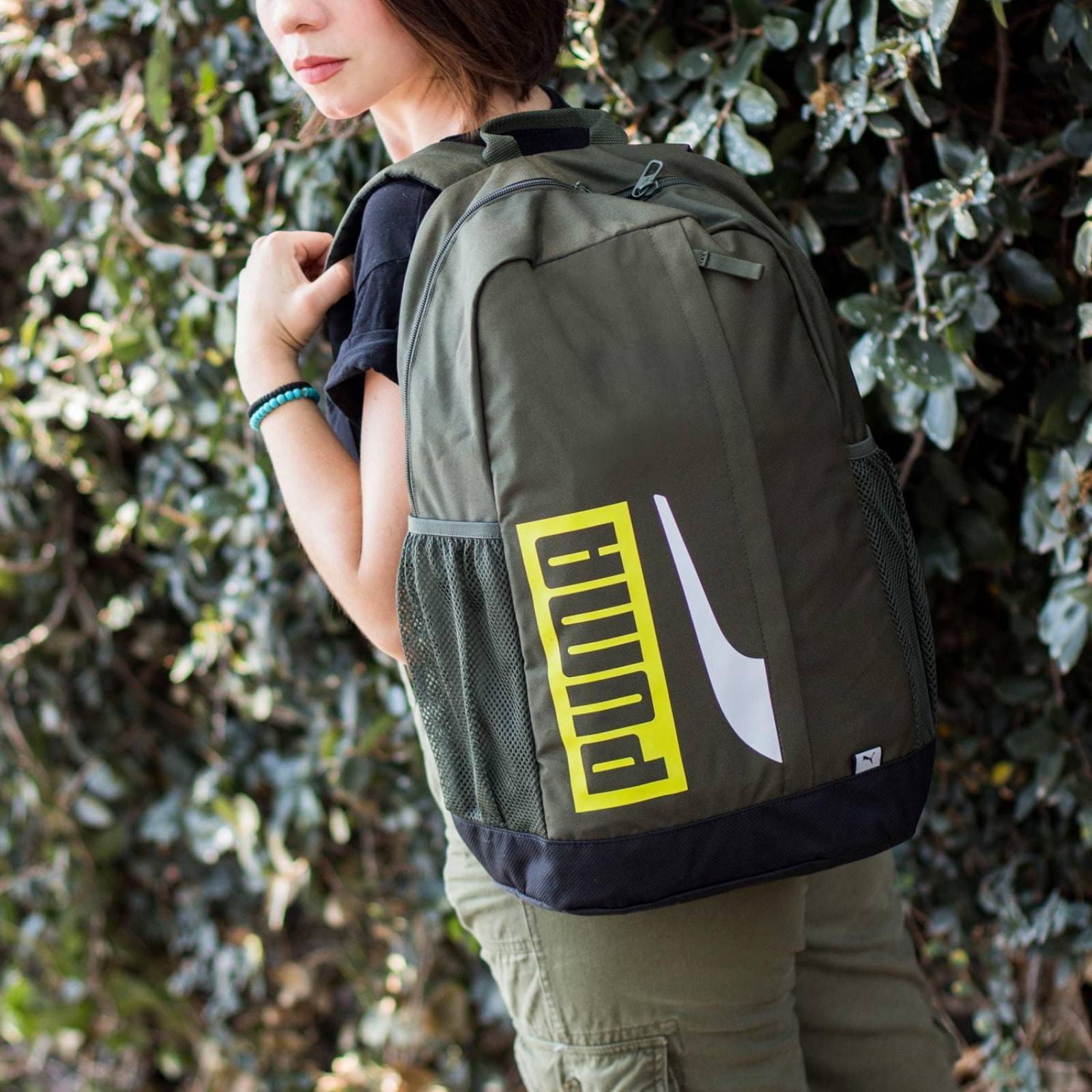 Mochila Puma Plus II - 07574922 - Verde Oliva - Unisex