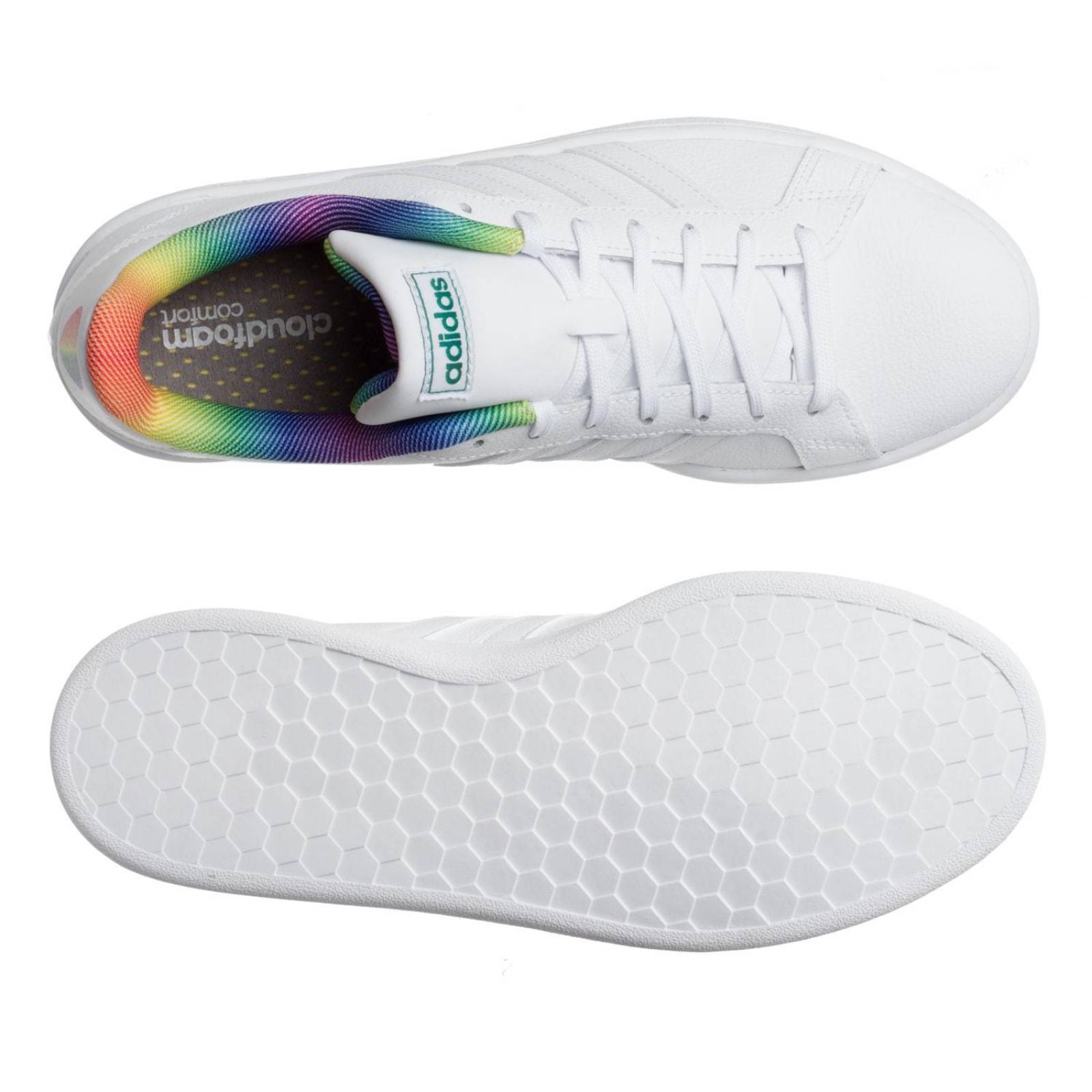 Tenis Adidas Grand Court - H01055 - Blanco - Hombre 