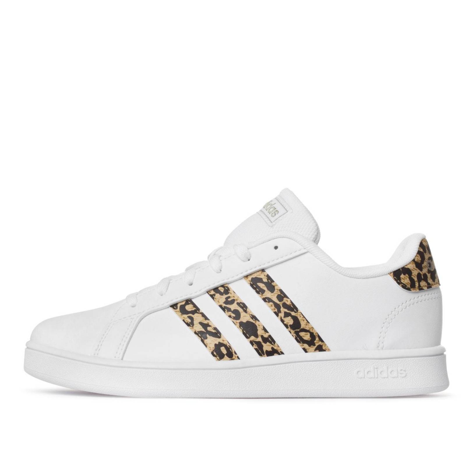 Tenis Adidas Grand Court K FZ3510 Blanco Niños
