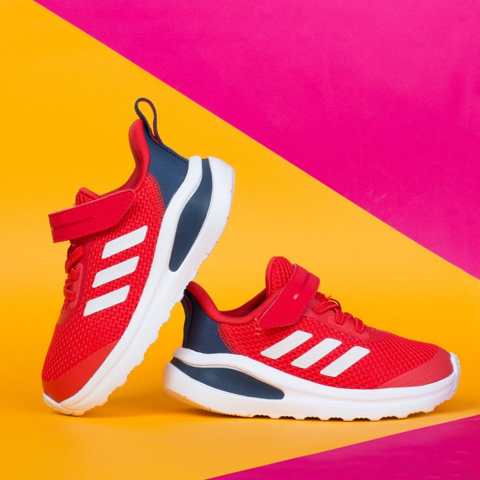 Tenis Adidas FortaRun EL I - FZ3273 - Rojo - Bebes 