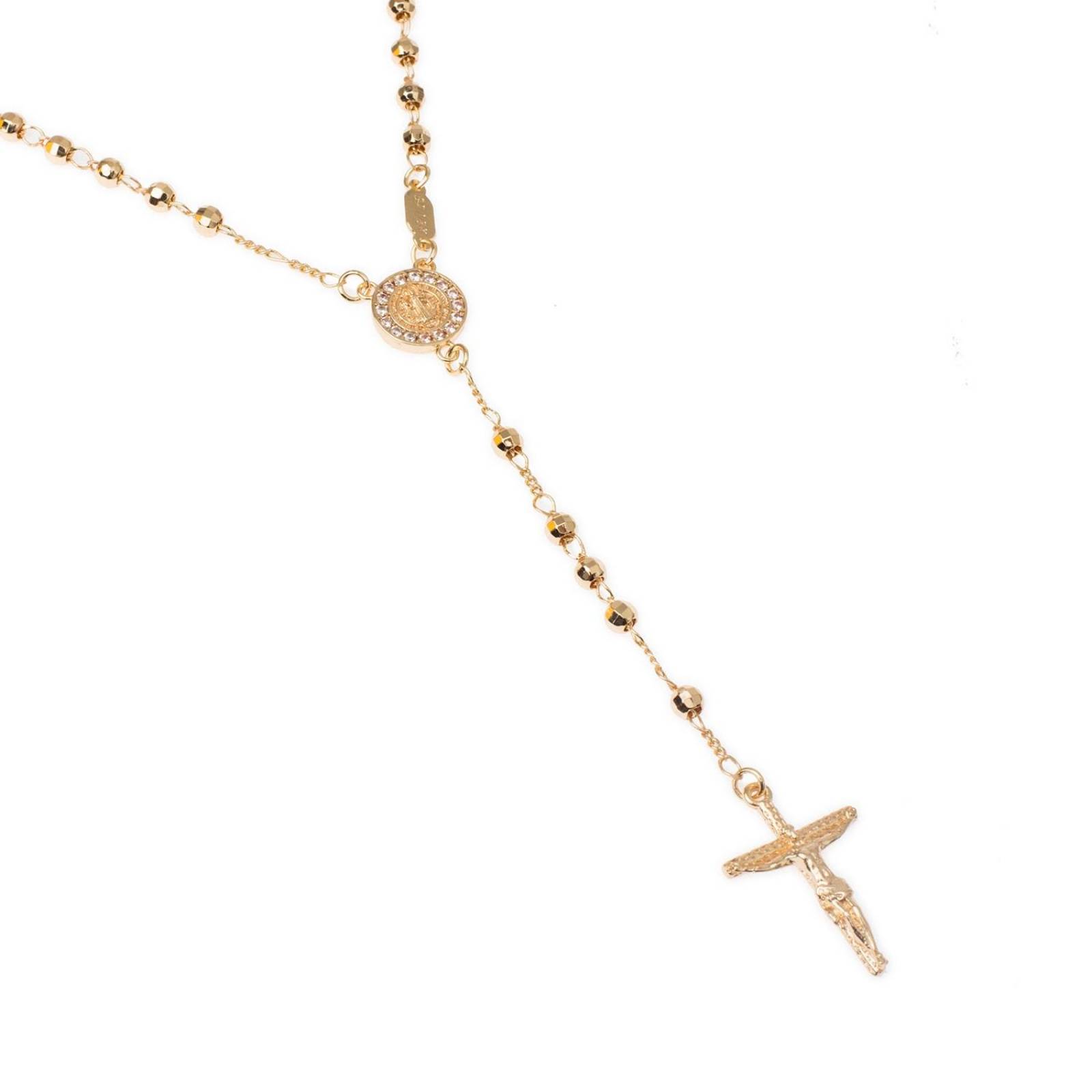 Rosario de San Benito c/ Piedras Chapa de Oro 18k 