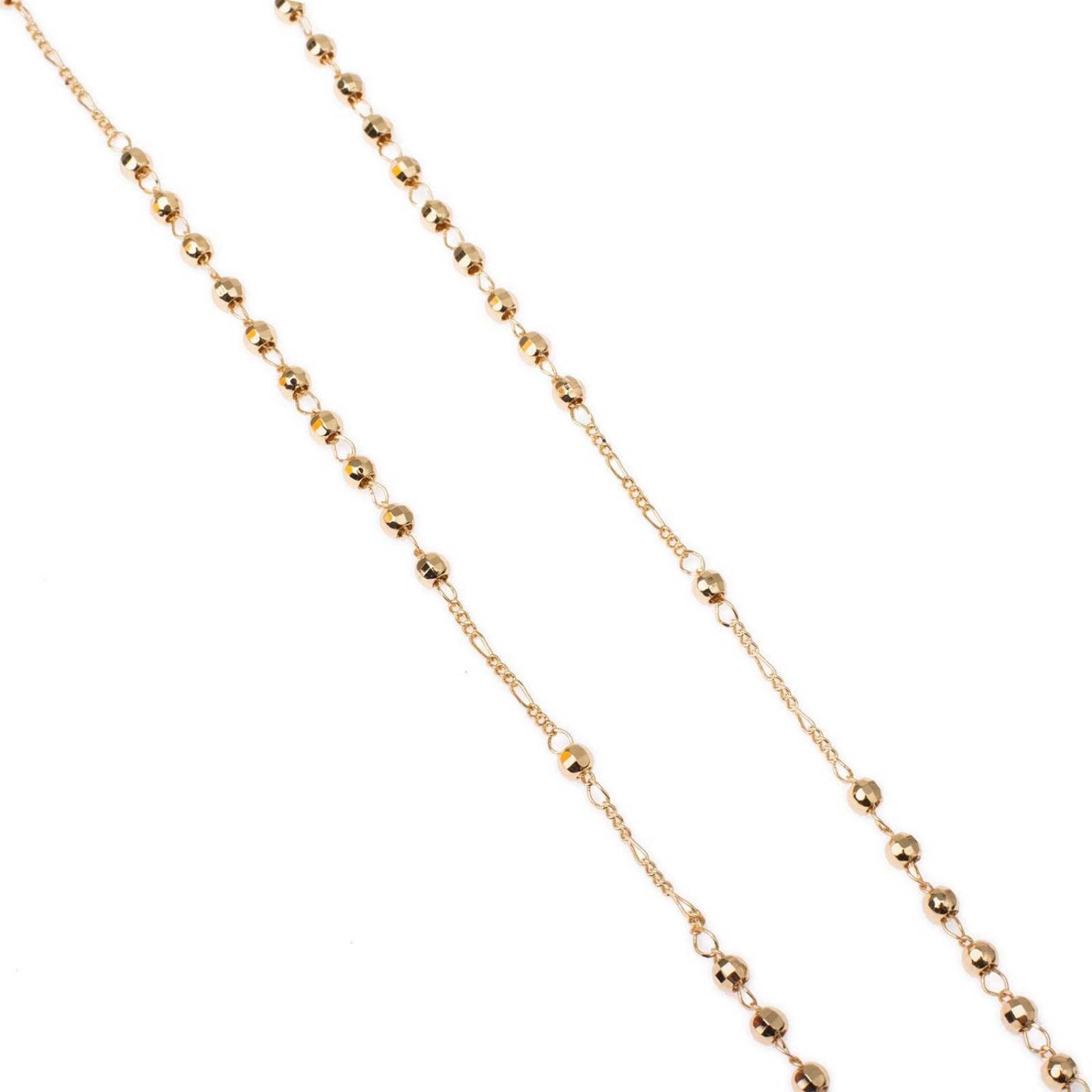 Rosario de San Benito c/ Piedras Chapa de Oro 18k 