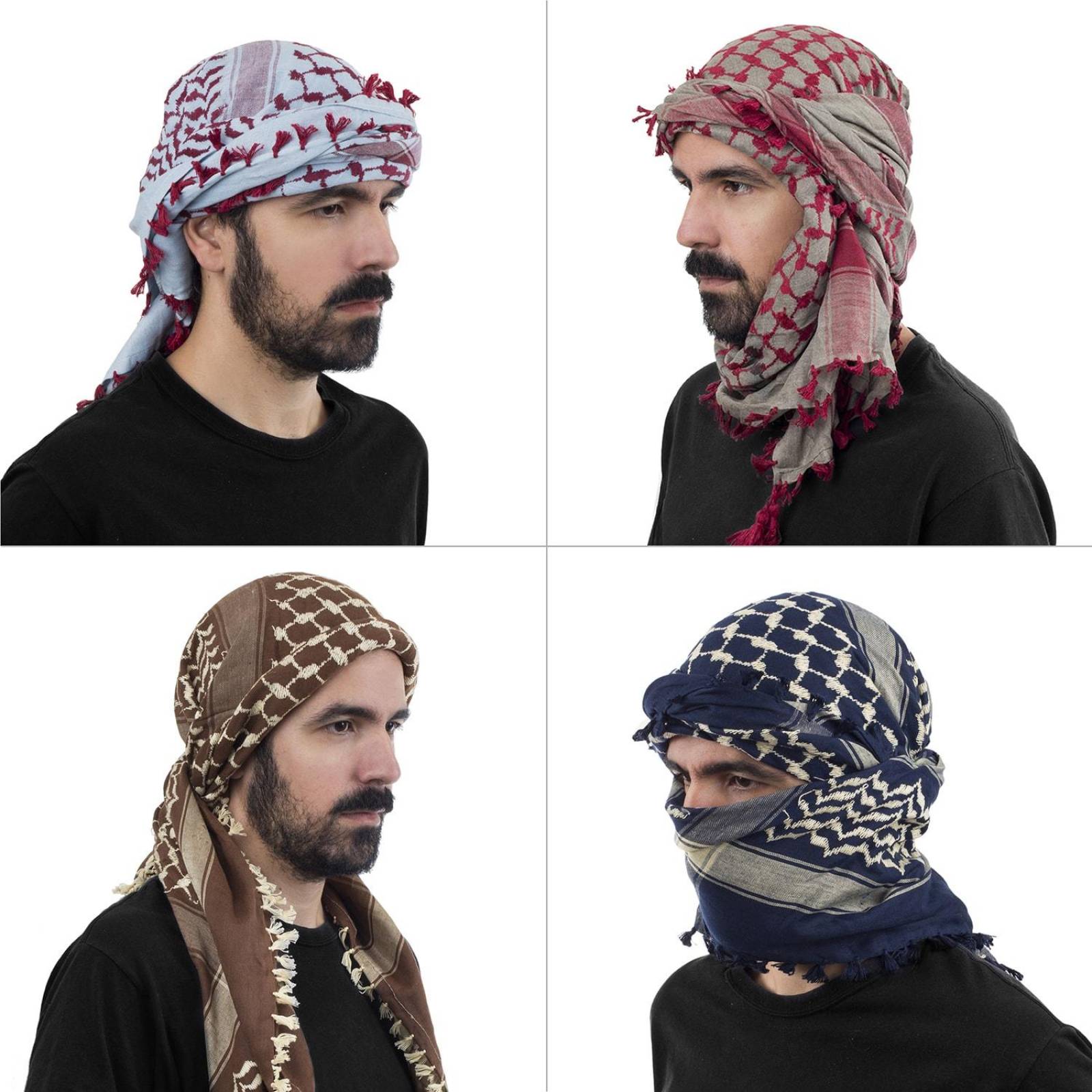 Turbante Shemagh Chalina Unisex Algodón Ocre - Naisha