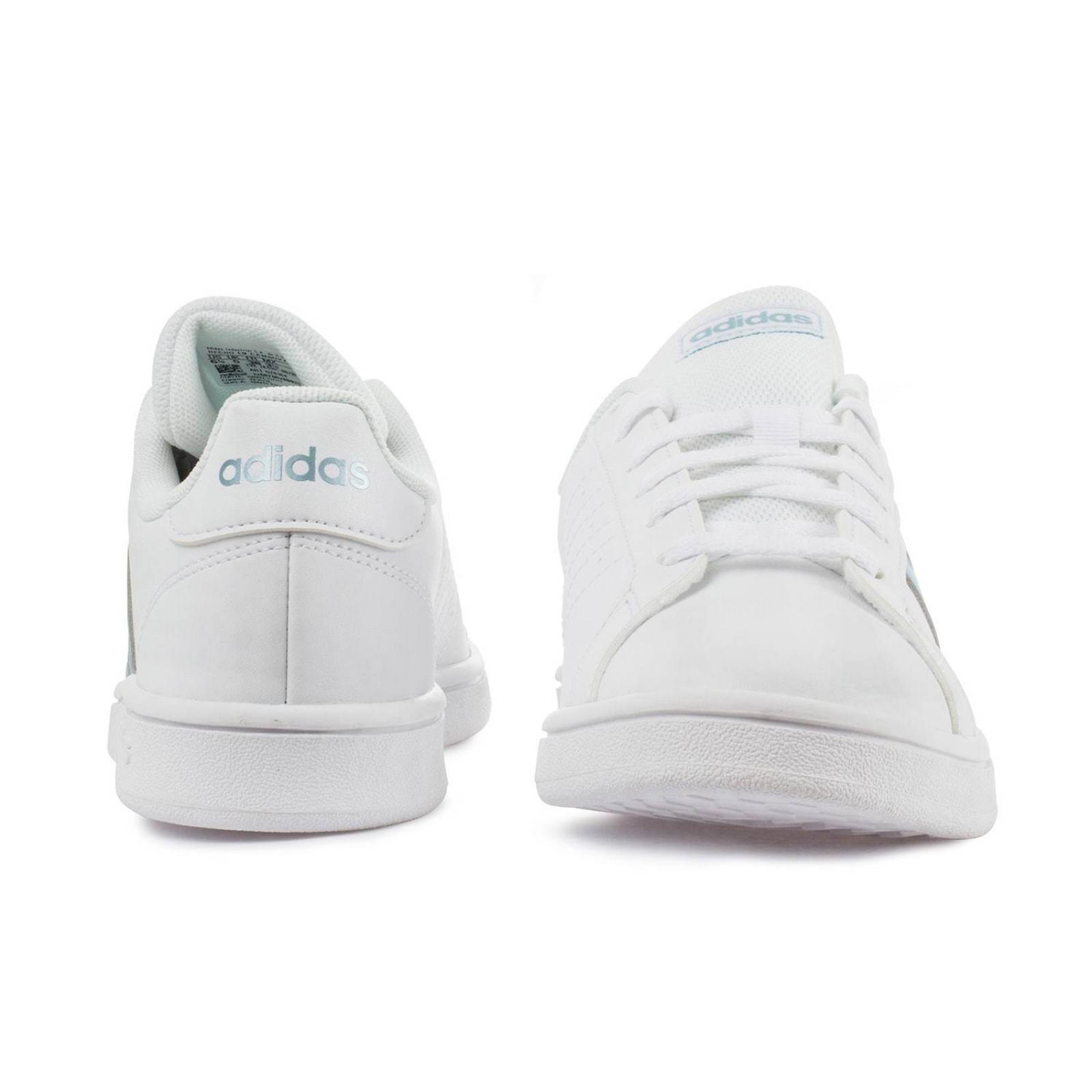 Tenis Adidas Grand Court Base - GZ8164 - Blanco - Mujer 