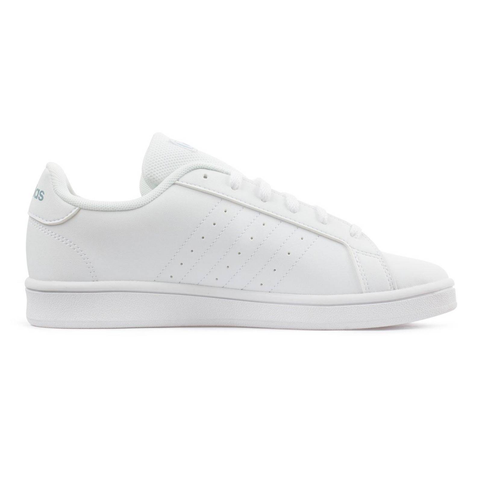 Tenis Adidas Grand Court Base - GZ8164 - Blanco - Mujer 