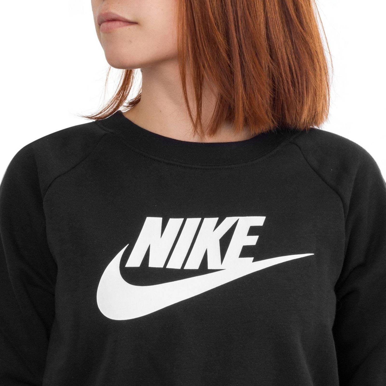 Sudadera Nike Essential Crew Fleece - BV4112010 - Negro - Mujer 