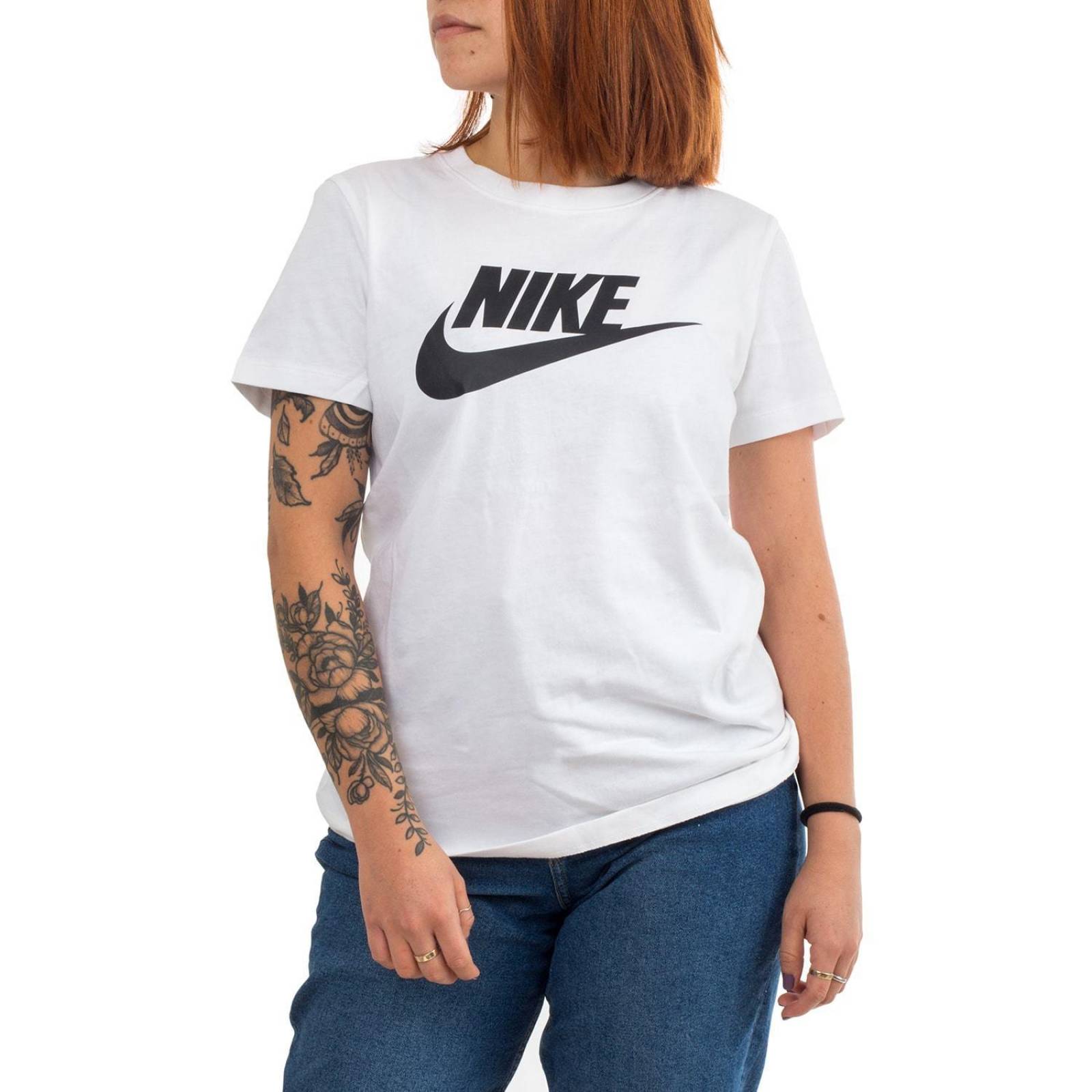Playera Nike Essential Icon Futura - BV6169100 - Blanco - Mujer 