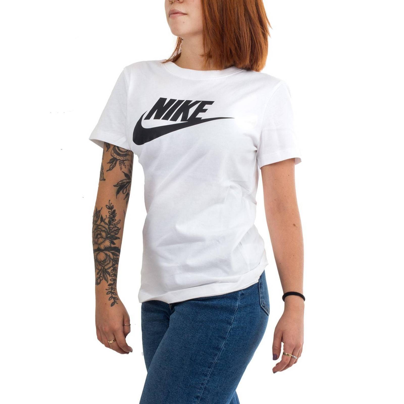 Playera Nike Essential Icon Futura - BV6169100 - Blanco - Mujer 