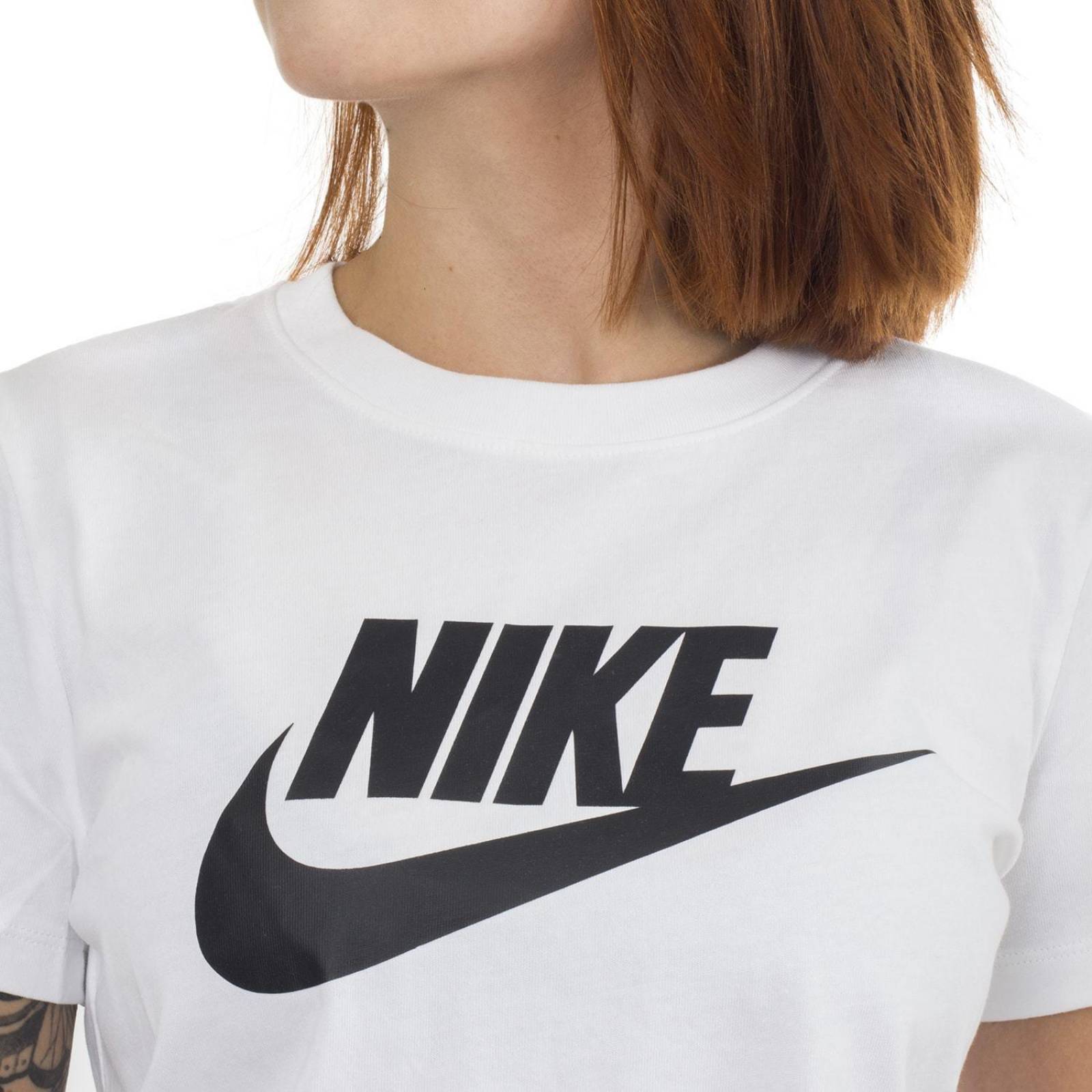 Playera Nike Essential Icon Futura - BV6169100 - Blanco - Mujer 