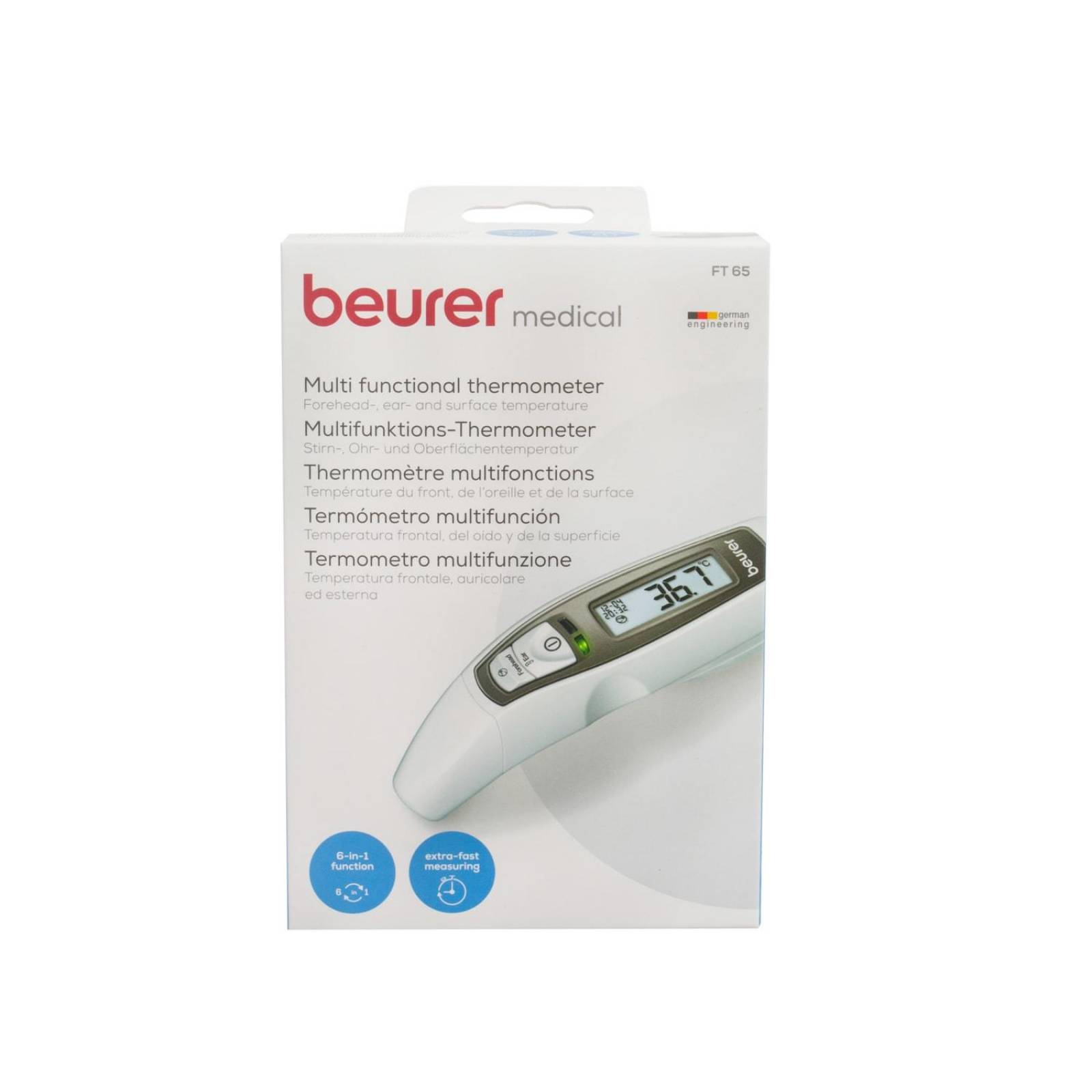 Termometro Infrarrojo Digital Multifuncional FT65 - Beurer