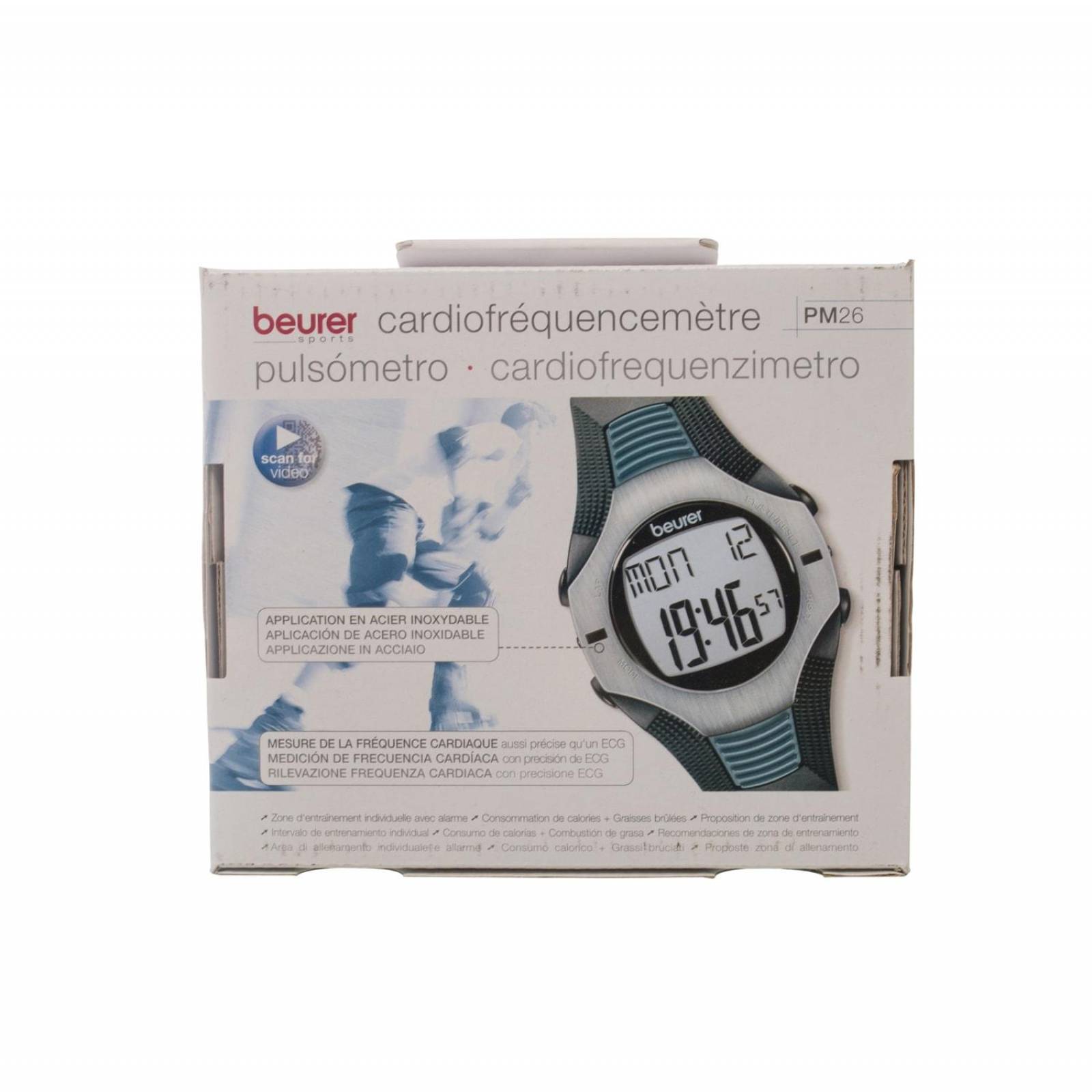 Pulsómetro Reloj Deportivo Con Correa Pectoral PM26 - Beurer 