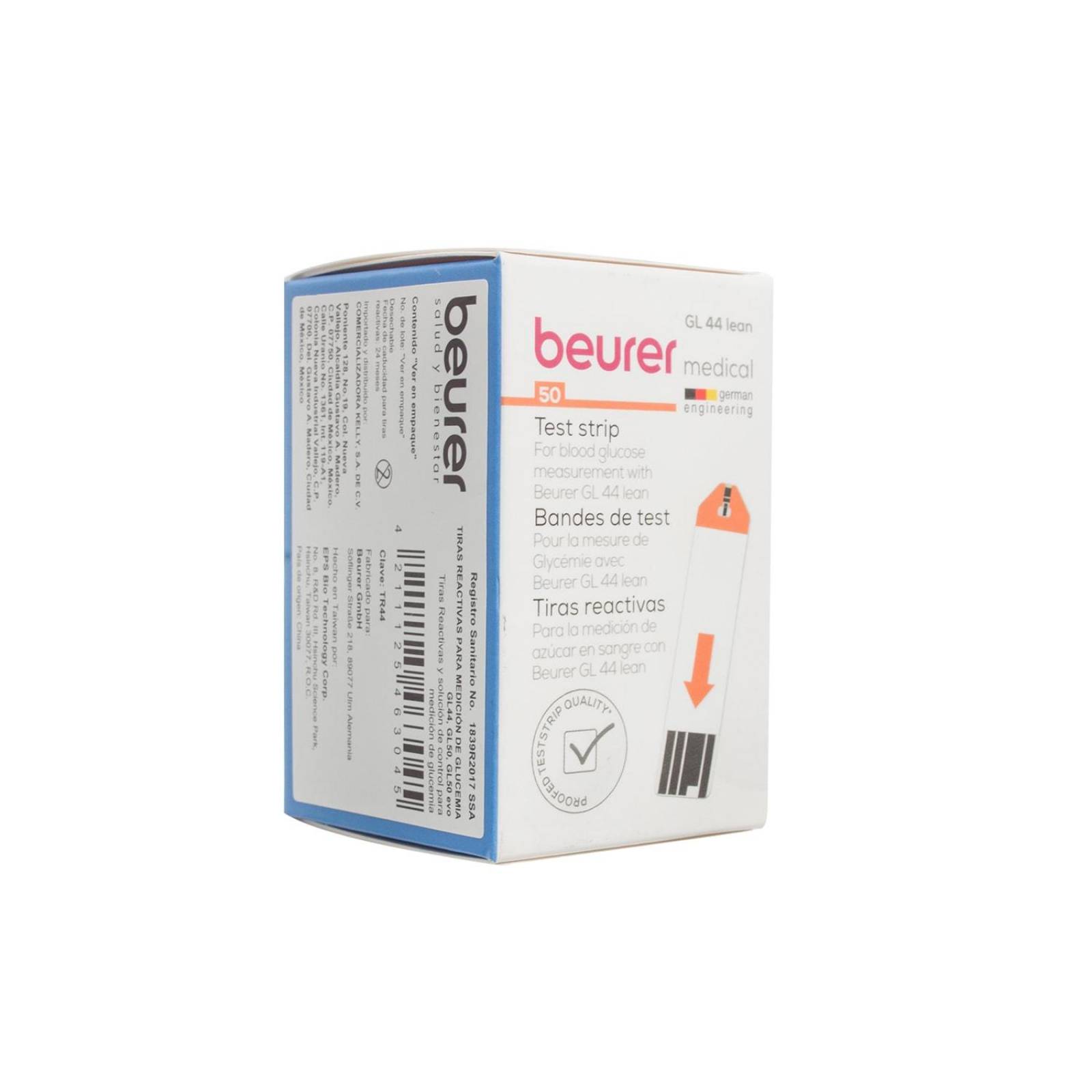 Tiras Reactivas para Glucosa 50 piezas GL 44 Lean - Beurer 