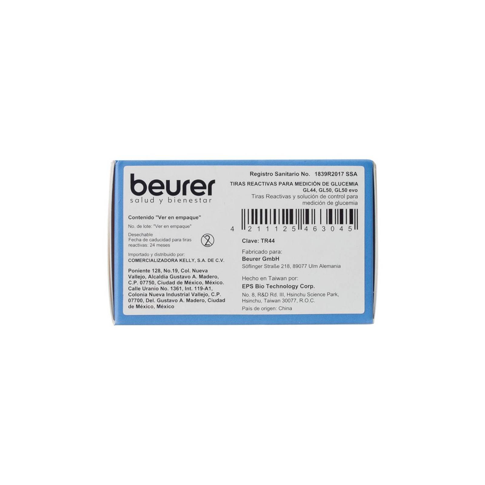 Tiras Reactivas para Glucosa 50 piezas GL 44 Lean - Beurer 