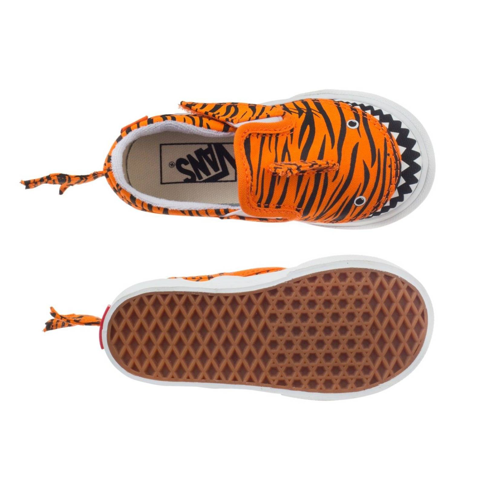Tenis Vans Classic Slip On V TD - 7Q4Z8CF - Naranja - Bebes 