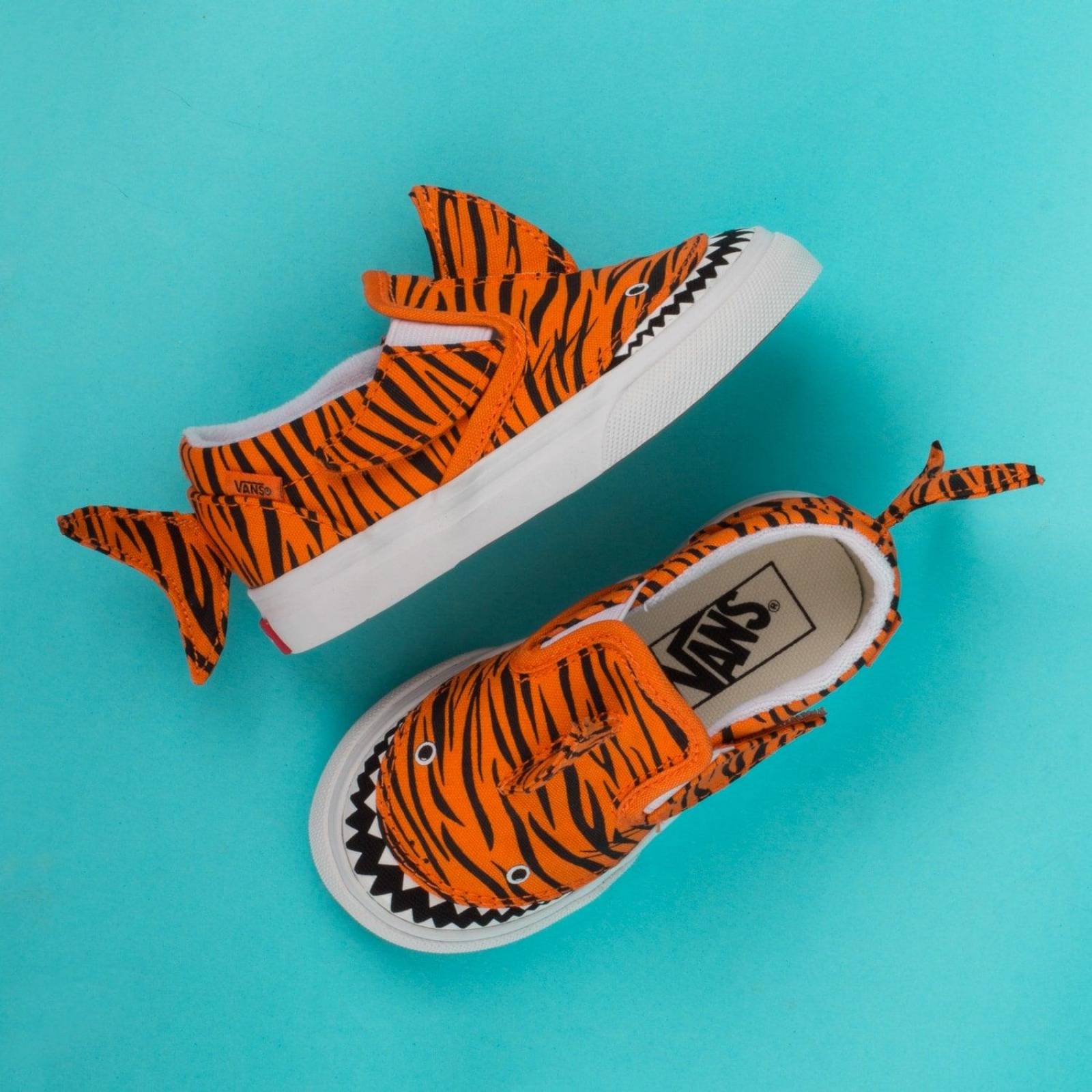 Tenis Vans Classic Slip On V TD - 7Q4Z8CF - Naranja - Bebes 