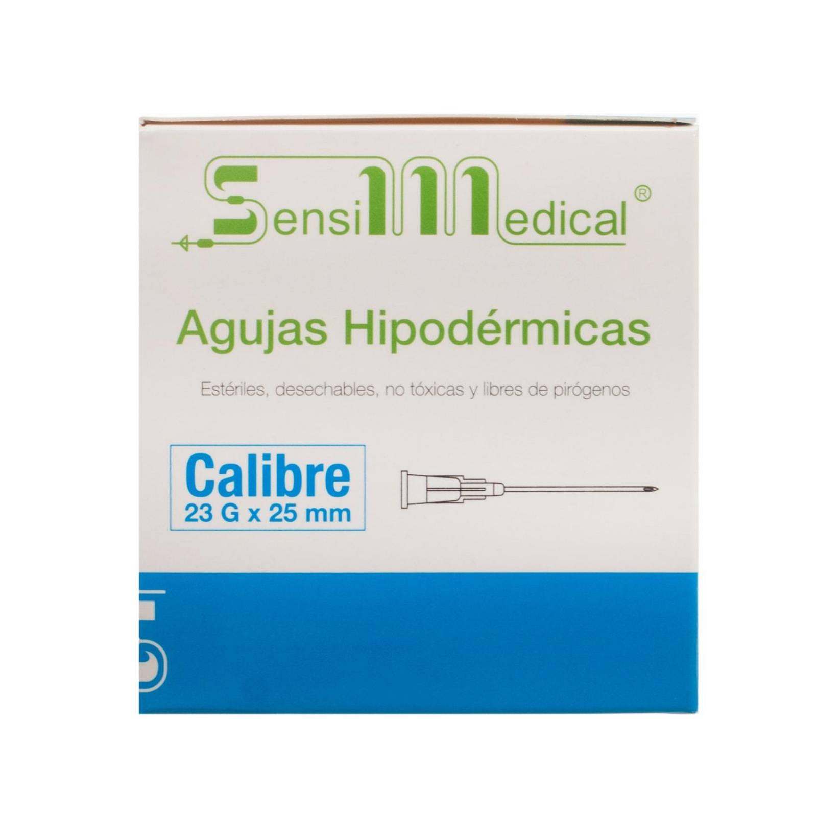 Aguja Hipodermica 23g x 25mm 100 piezas - Sensimedical