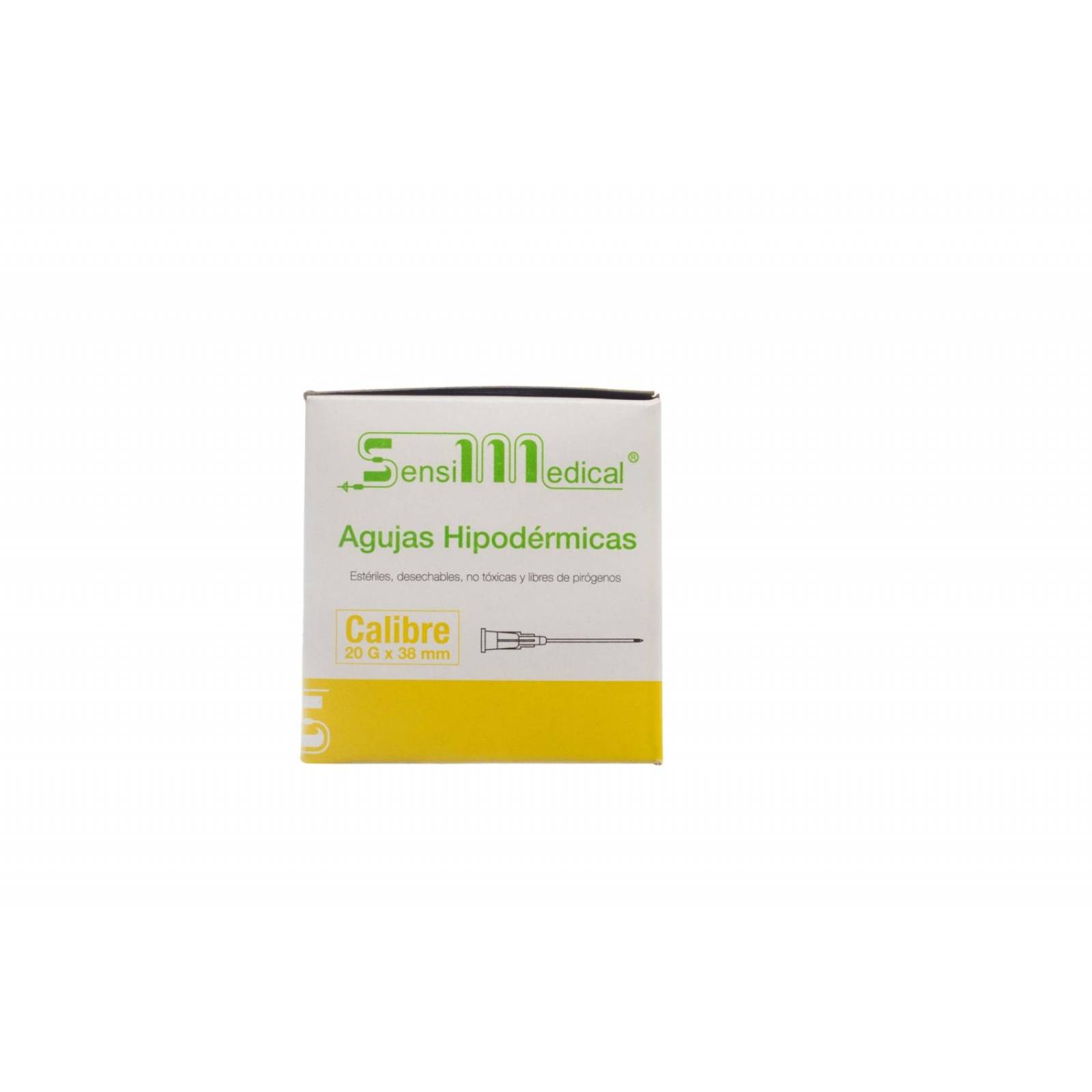 Aguja Hipodermica 20g x 38mm 100 piezas - Sensimedical 