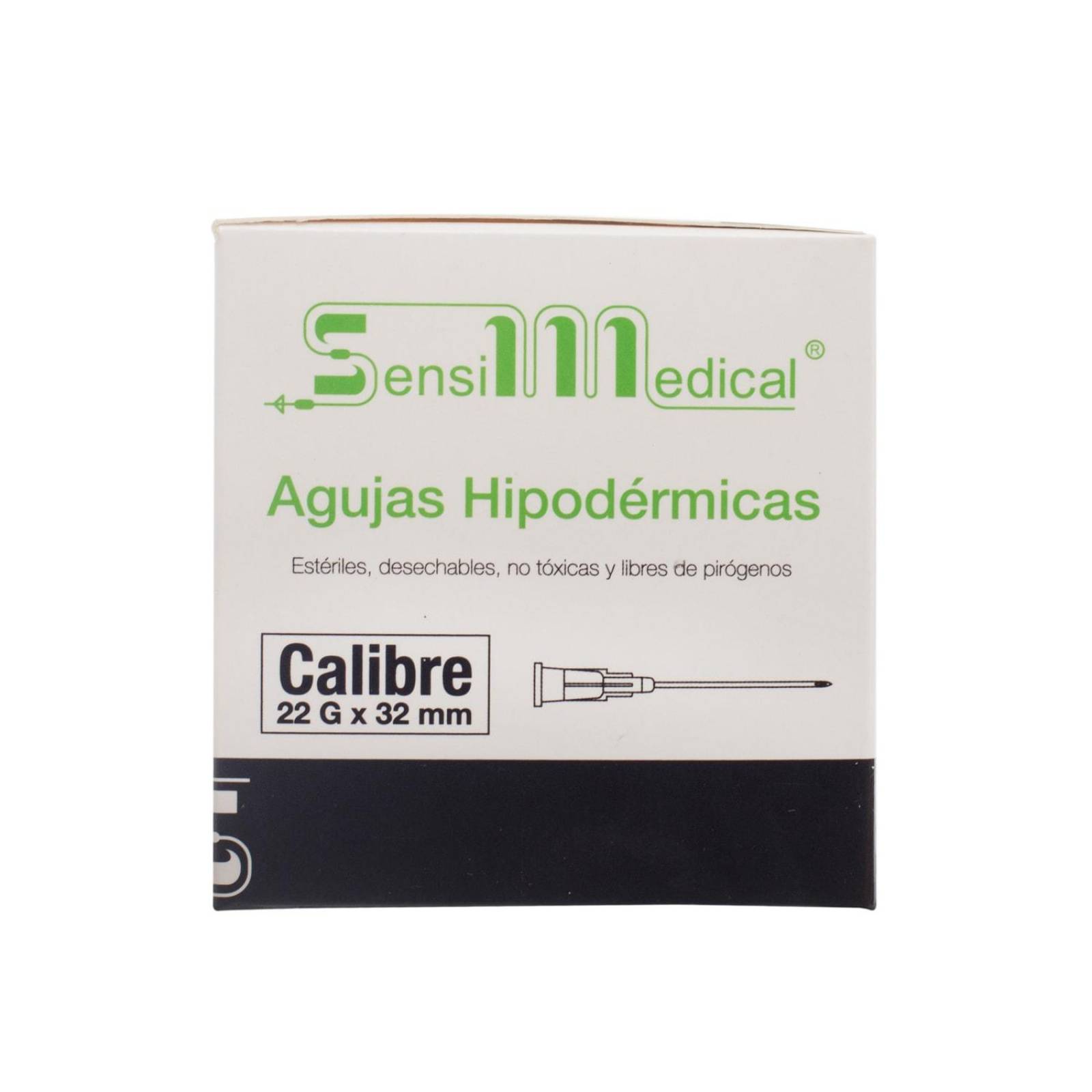 Aguja Hipodermica 22g x 32mm 100 piezas - Sensimedical
