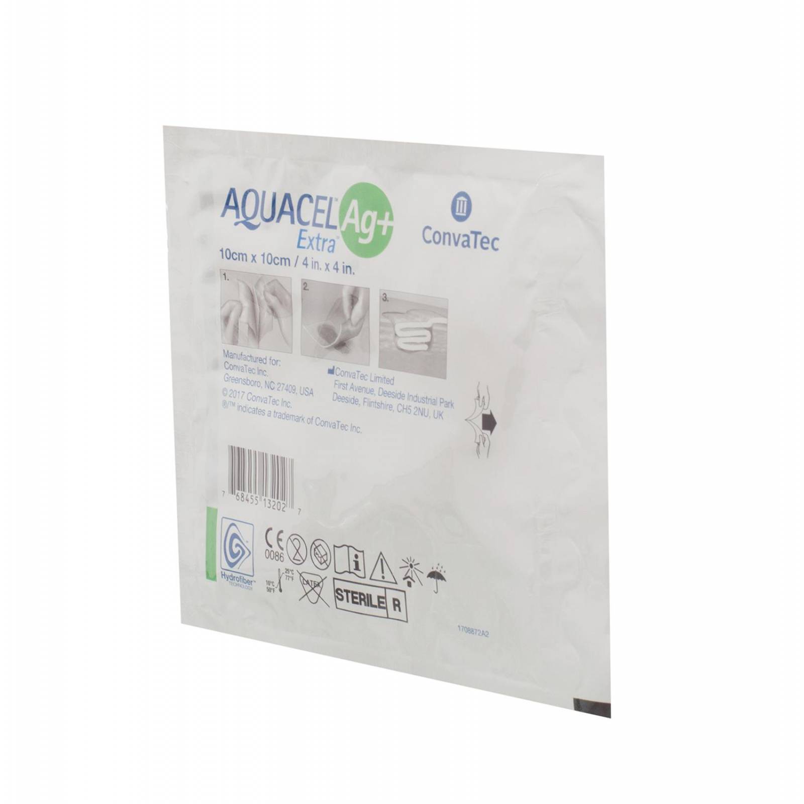 Aposito Parche Hidrofibra Aquacel AG+ Extra 10x10cm - Convatec 