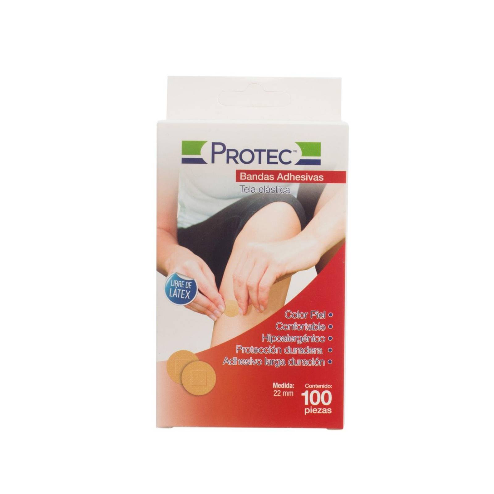 Curitas Banditas Adhesivas Redondas 22mm 100 piezas - Protec 
