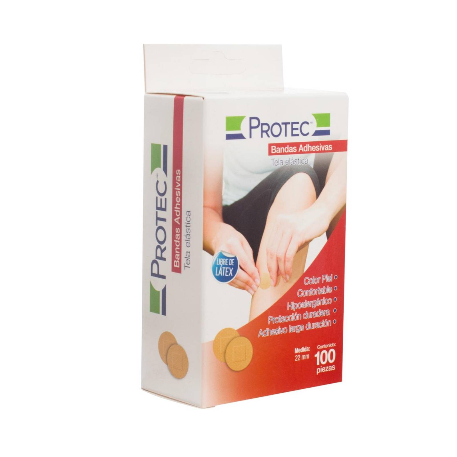 Curitas Banditas Adhesivas Redondas 22mm 100 piezas - Protec 