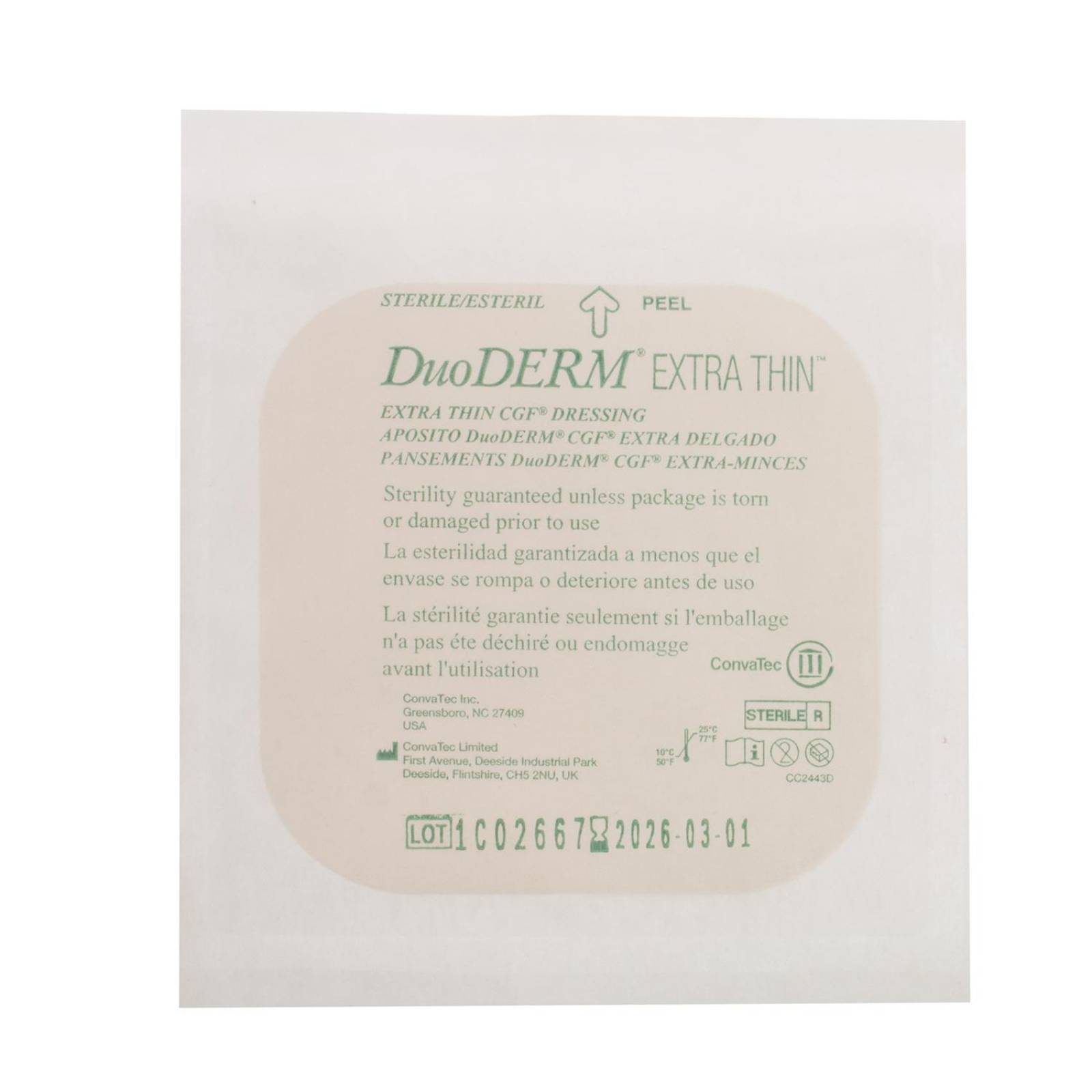 Aposito Parche DuoDerm Extra Thin CGF 10x10cm - Convatec 